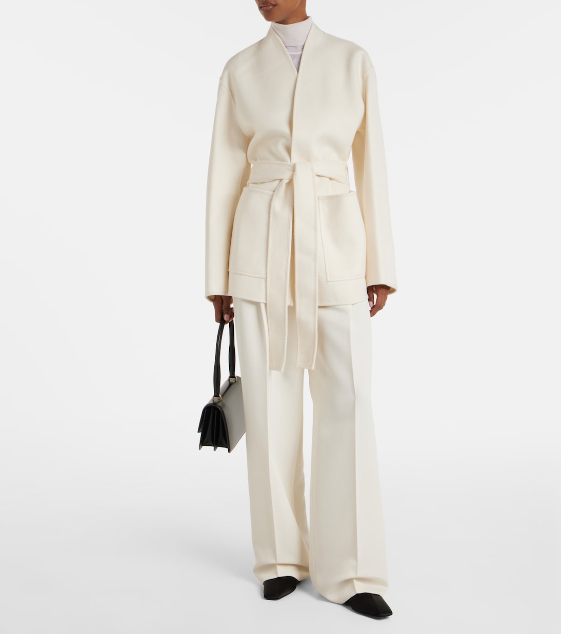 Giacca in lana con cintura | Róhe