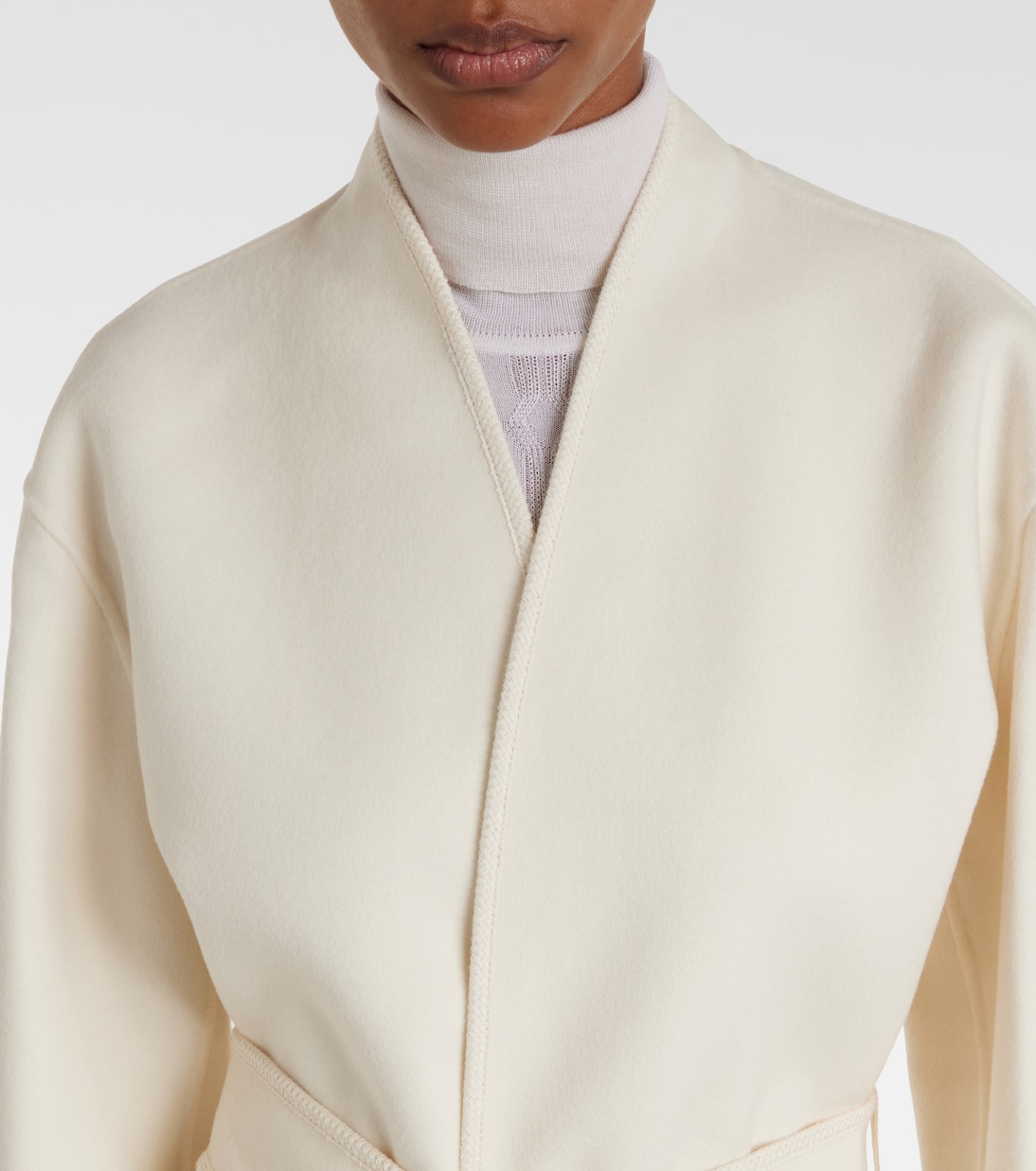 Giacca in lana con cintura | Róhe