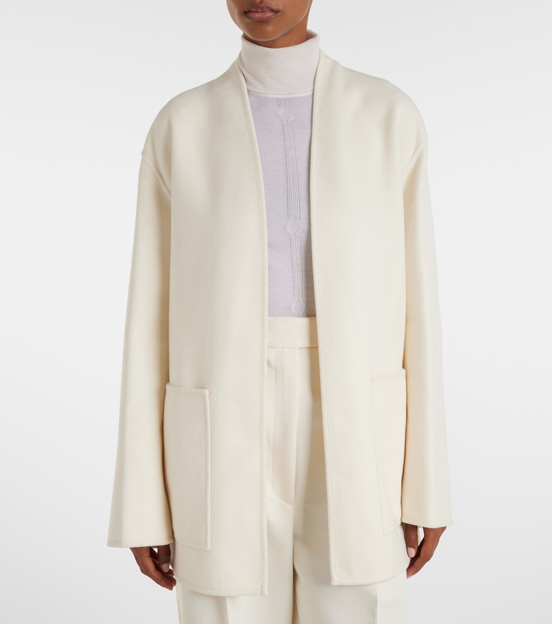 Giacca in lana con cintura | Róhe