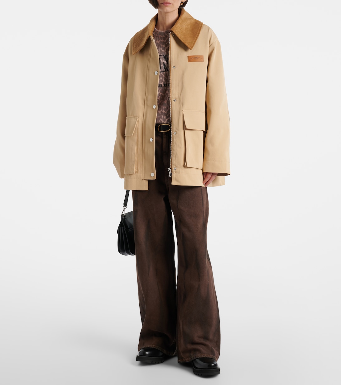 Hemdjacke aus Twill | Ganni