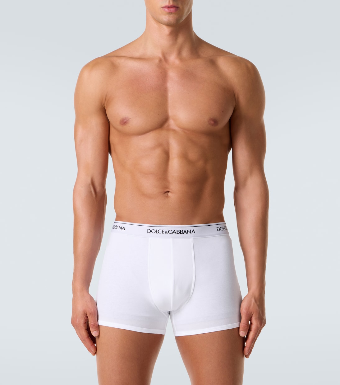 Set aus zwei Boxershorts aus einem Baumwollgemisch | Dolce&Gabbana