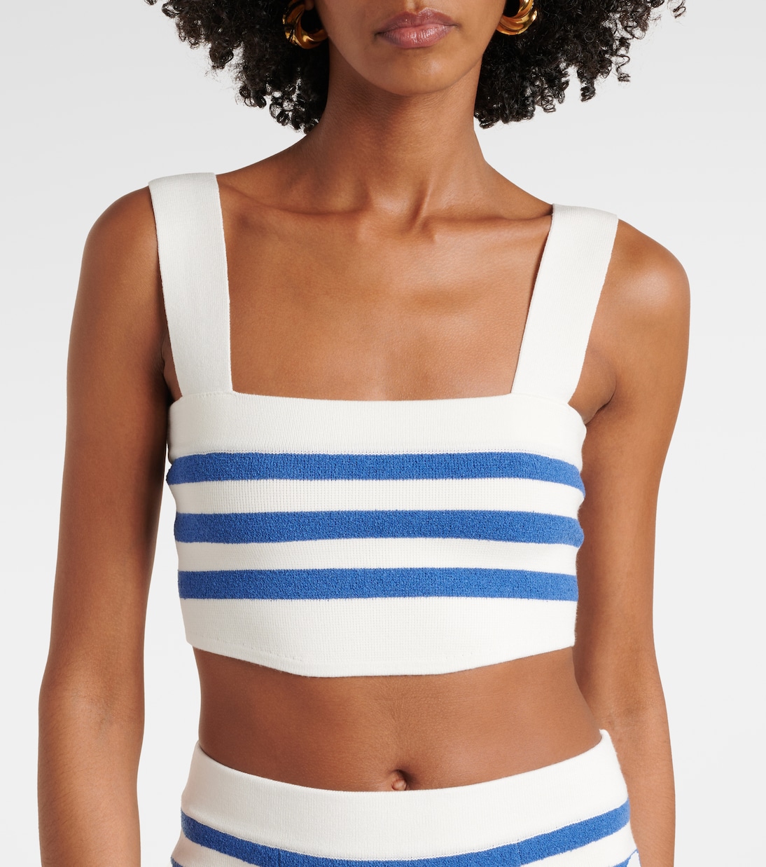 Ari striped crop top  | Posse