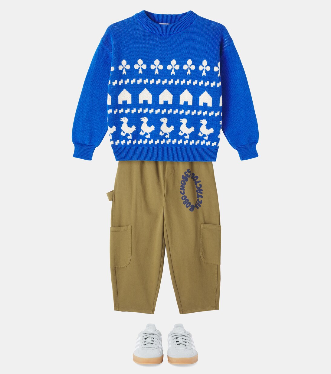 Farm cotton jacquard sweater | Bobo Choses