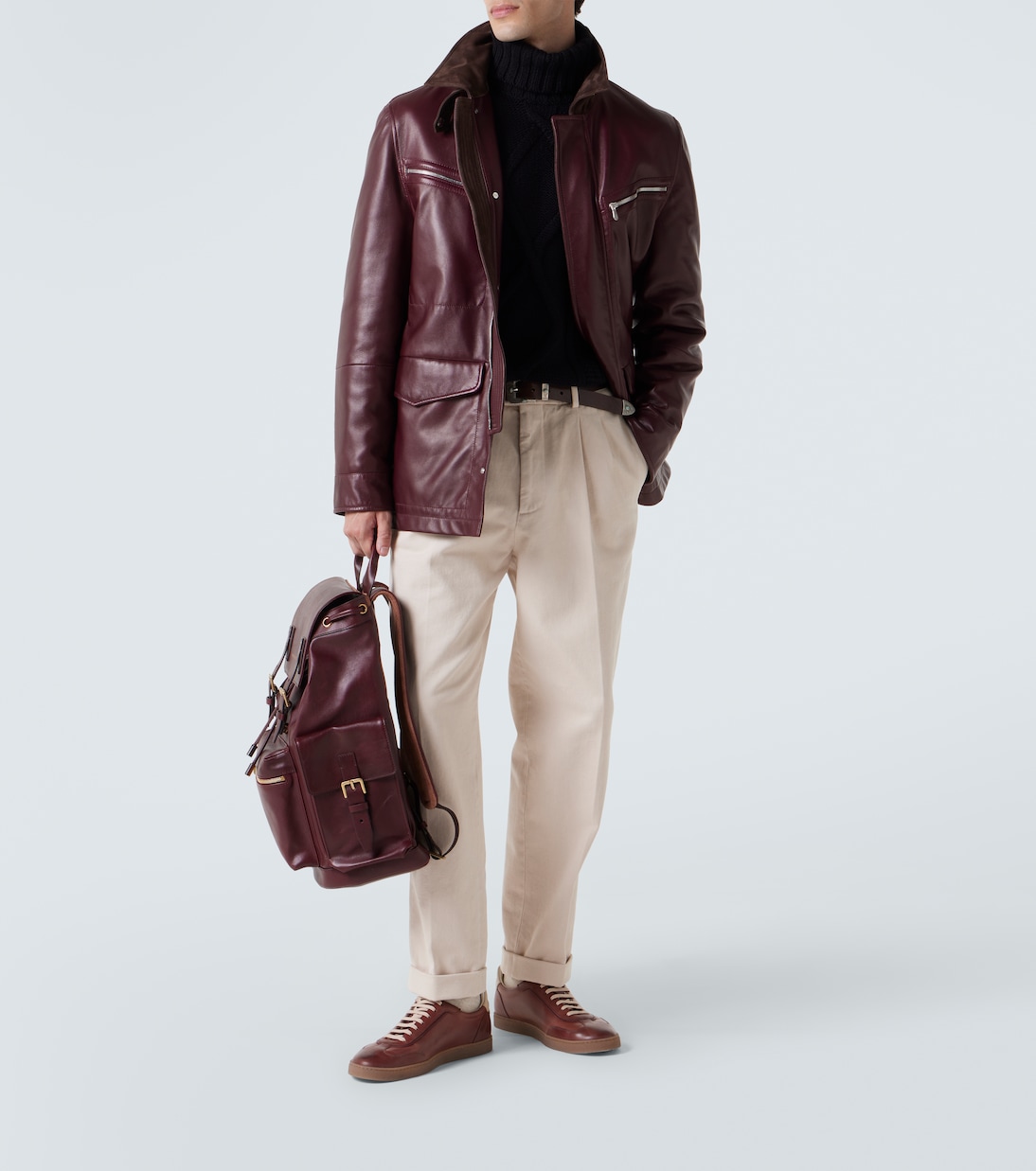 Jersey de cuello alto trenzado de cachemir | Brunello Cucinelli