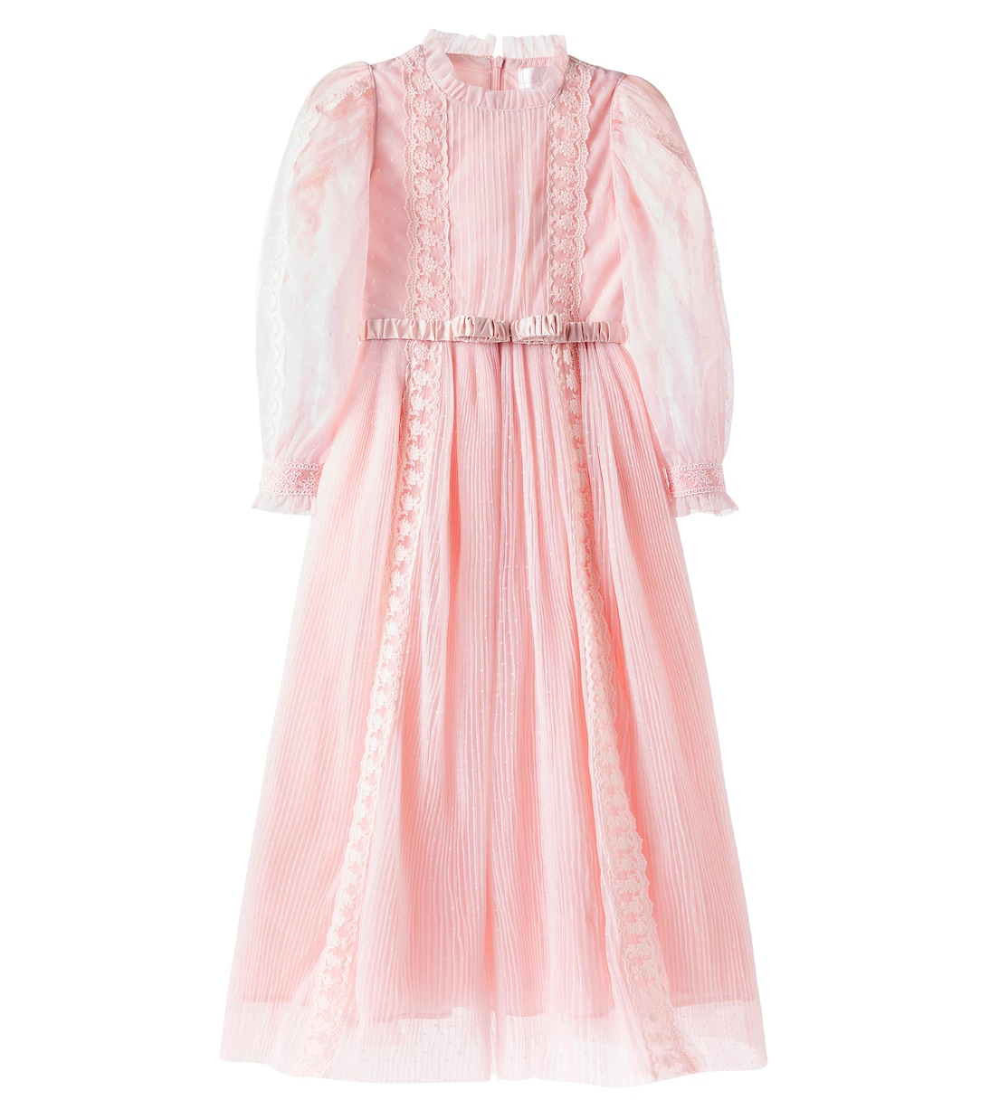 Vestido de tul point d'esprit con encaje | Petite Amalie  