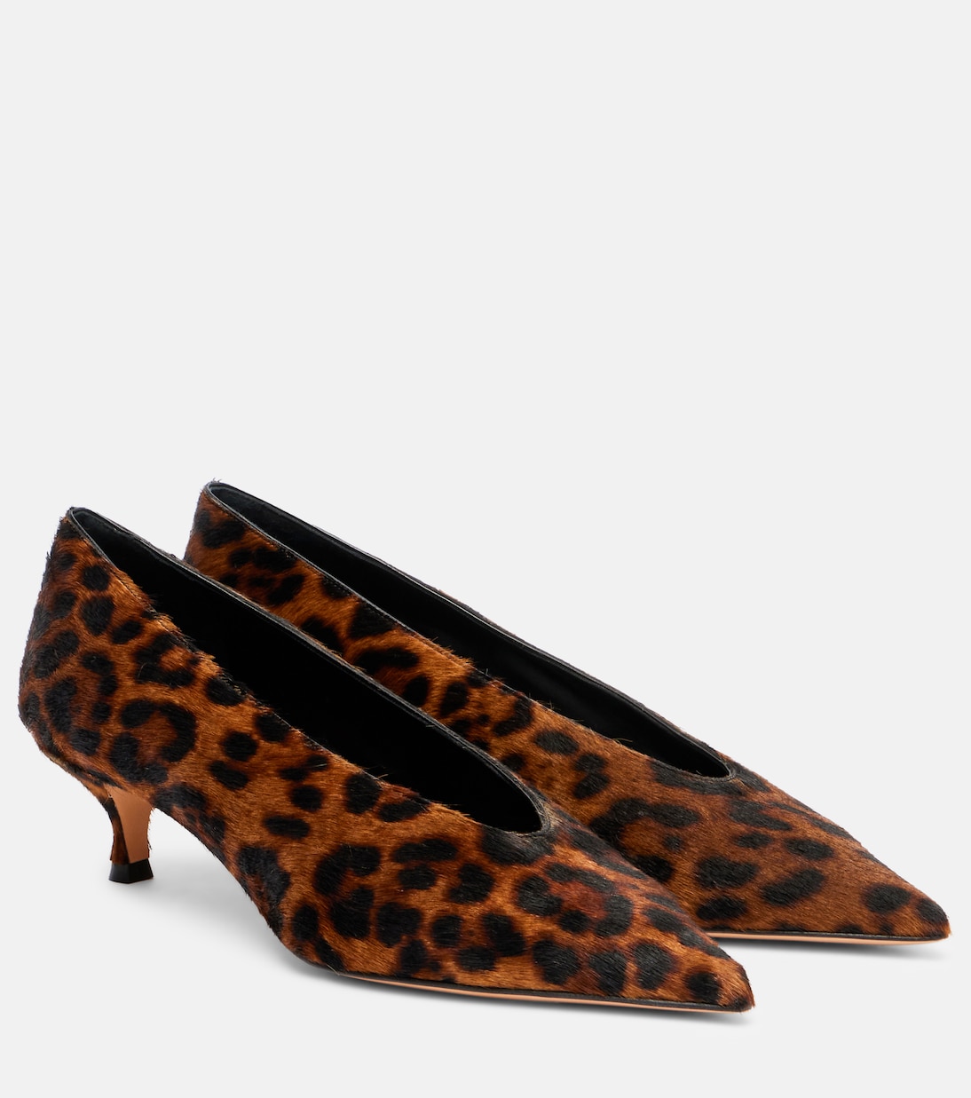 Leopard-print calf hair pumps | Le Monde Béryl