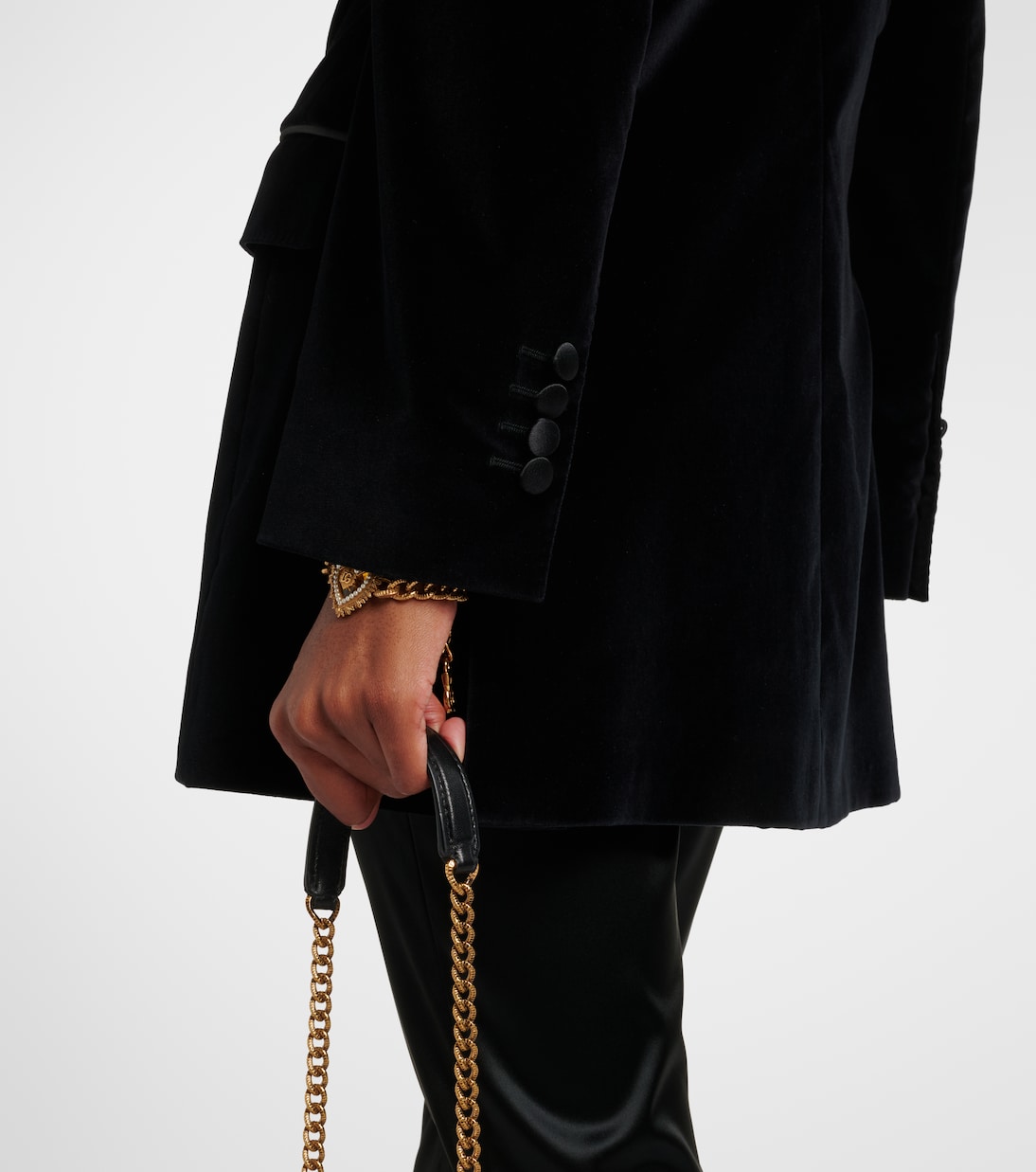 Smokingjacke aus Samt | Dolce&Gabbana