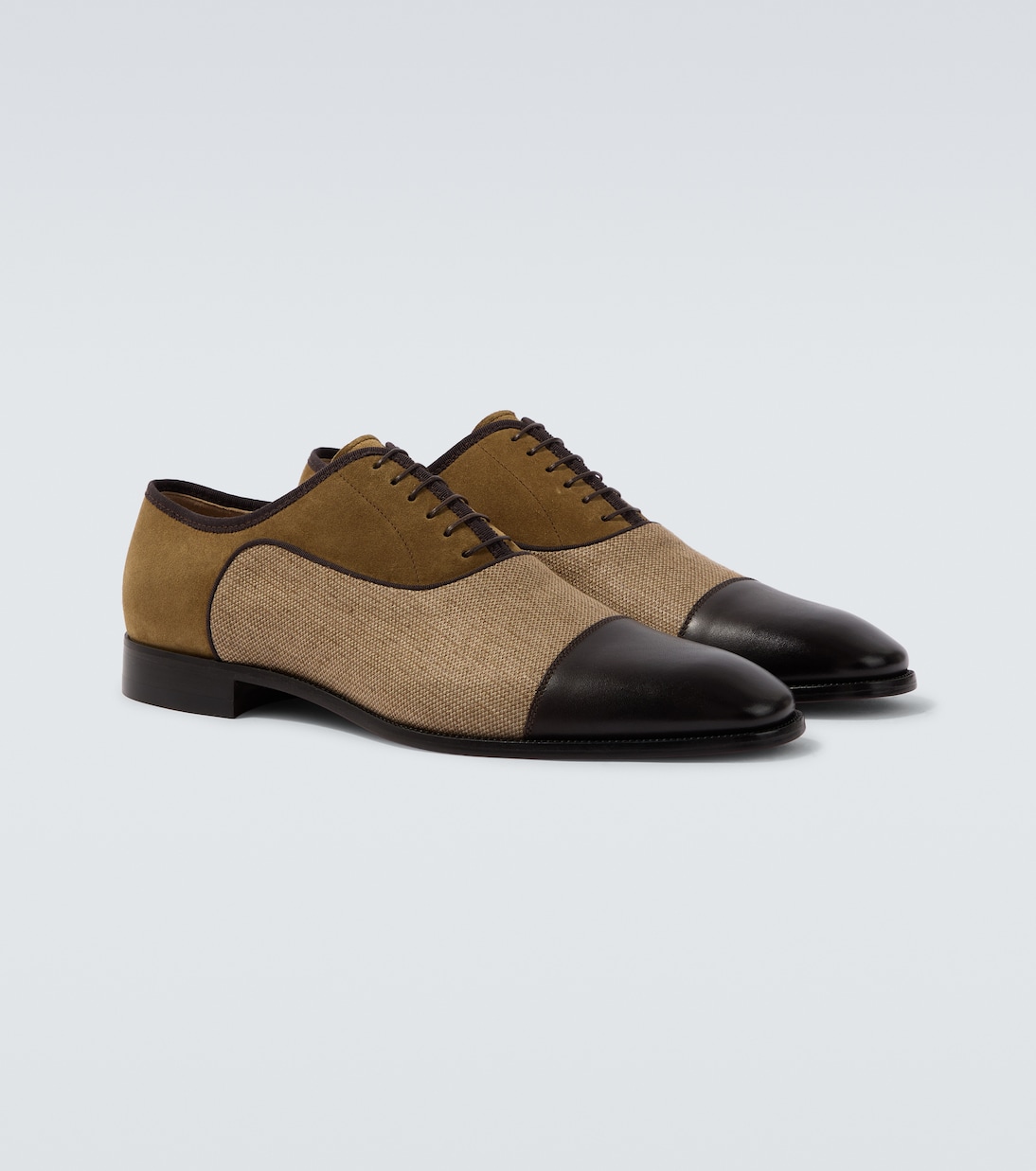 Oxford-Schuhe Greggery aus Samt, Twill und Leder | Christian Louboutin