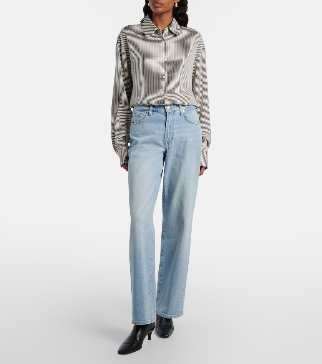 Mid-Rise Straight Jeans Stovepipe | 7 For All Mankind