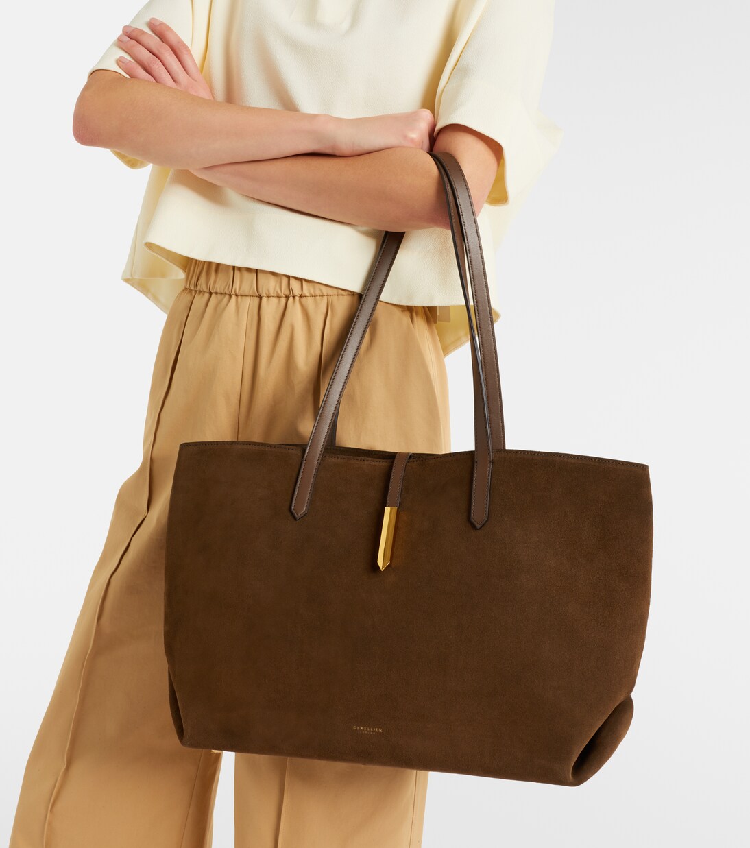 Bolso Tokyo de ante con piel | DeMellier