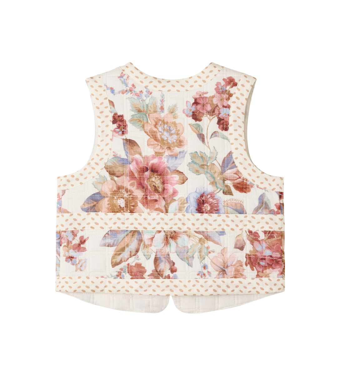 Awaken floral quilted cotton vest | Zimmermann Kids