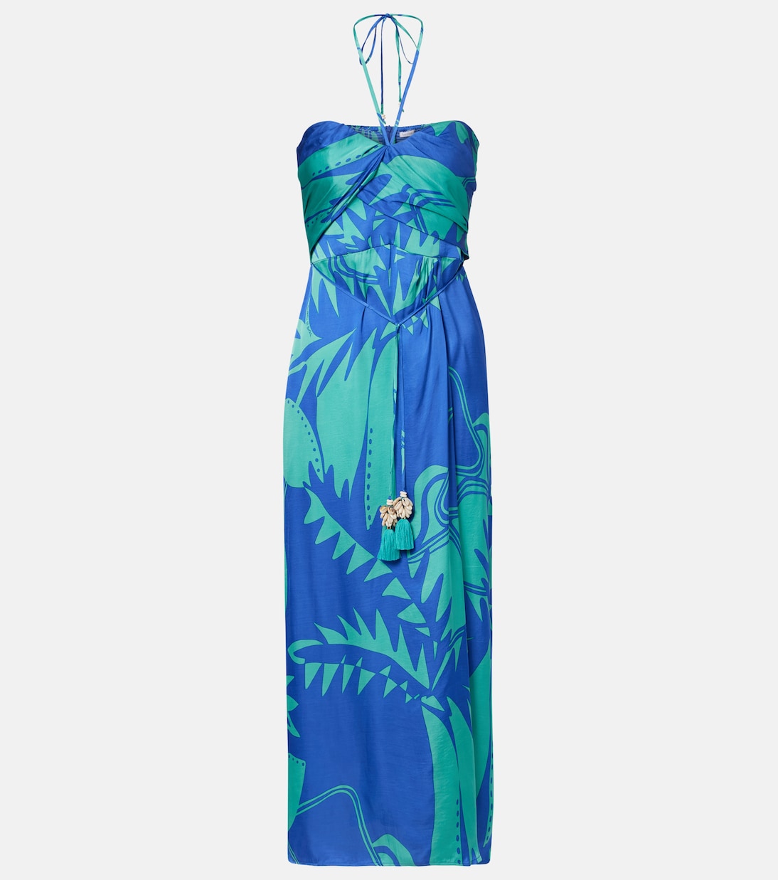 Collina printed strapless midi dress | Poupette St Barth