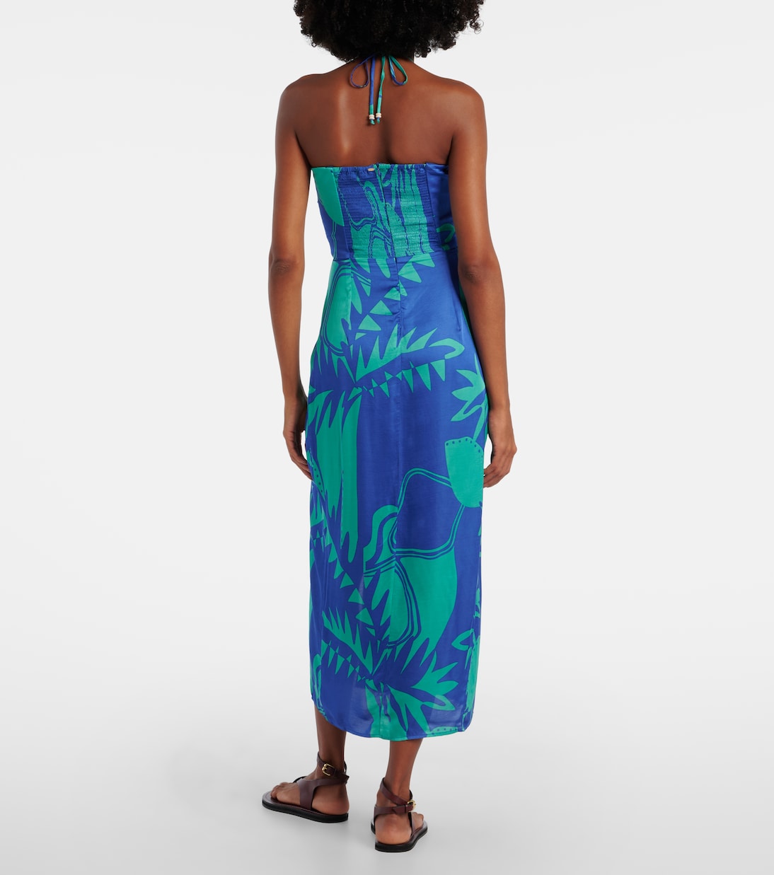 Collina printed strapless midi dress | Poupette St Barth