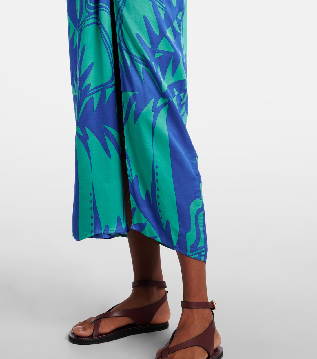 Collina printed strapless midi dress | Poupette St Barth