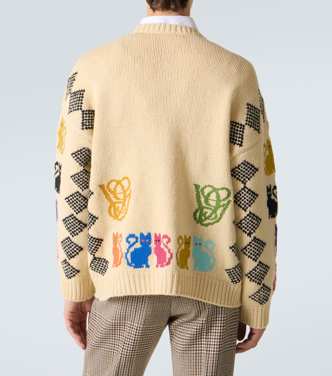 Jacquard virgin wool cardigan | Valentino