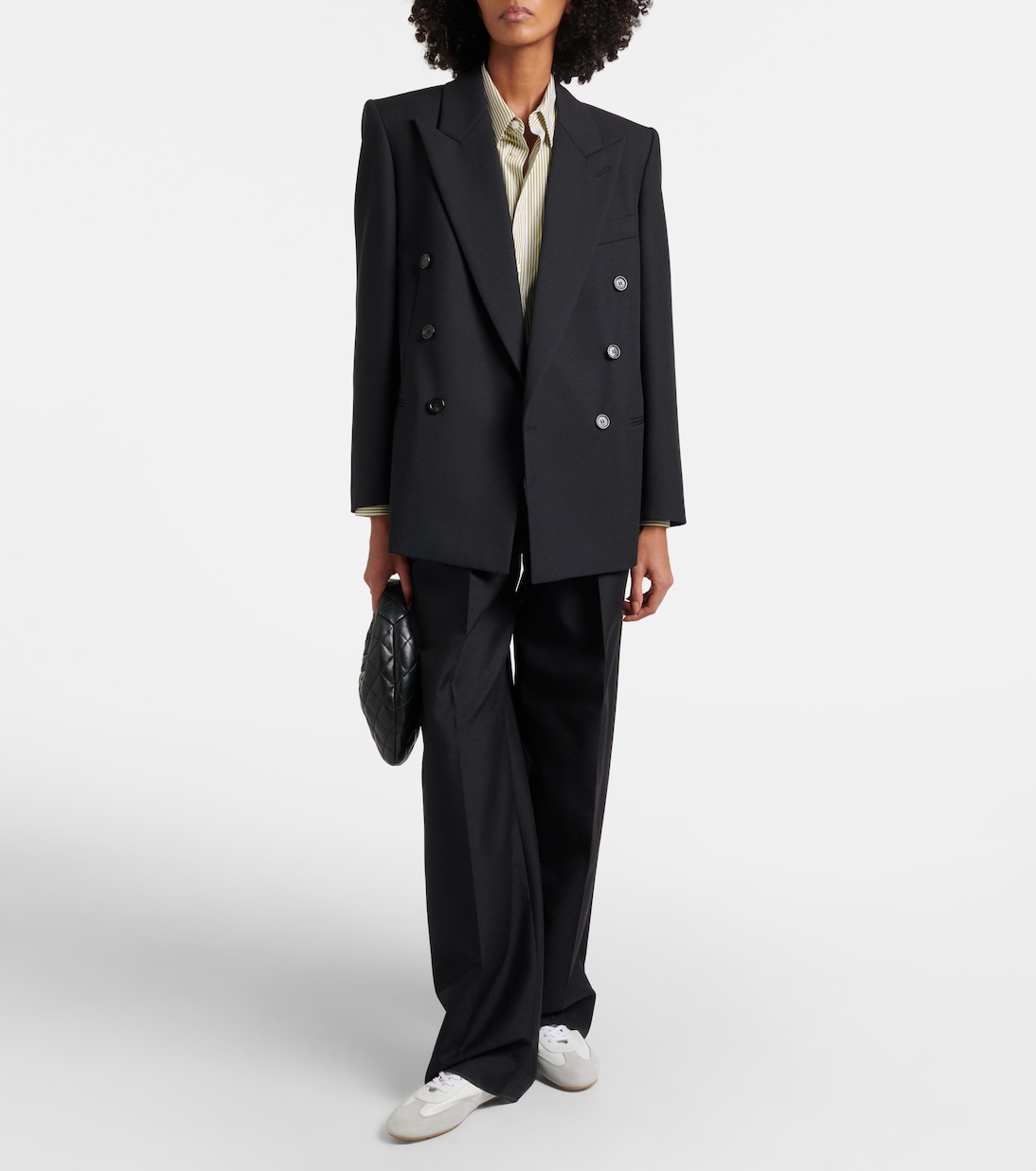 Lewis绒面革边饰皮革运动鞋 | Saint Laurent