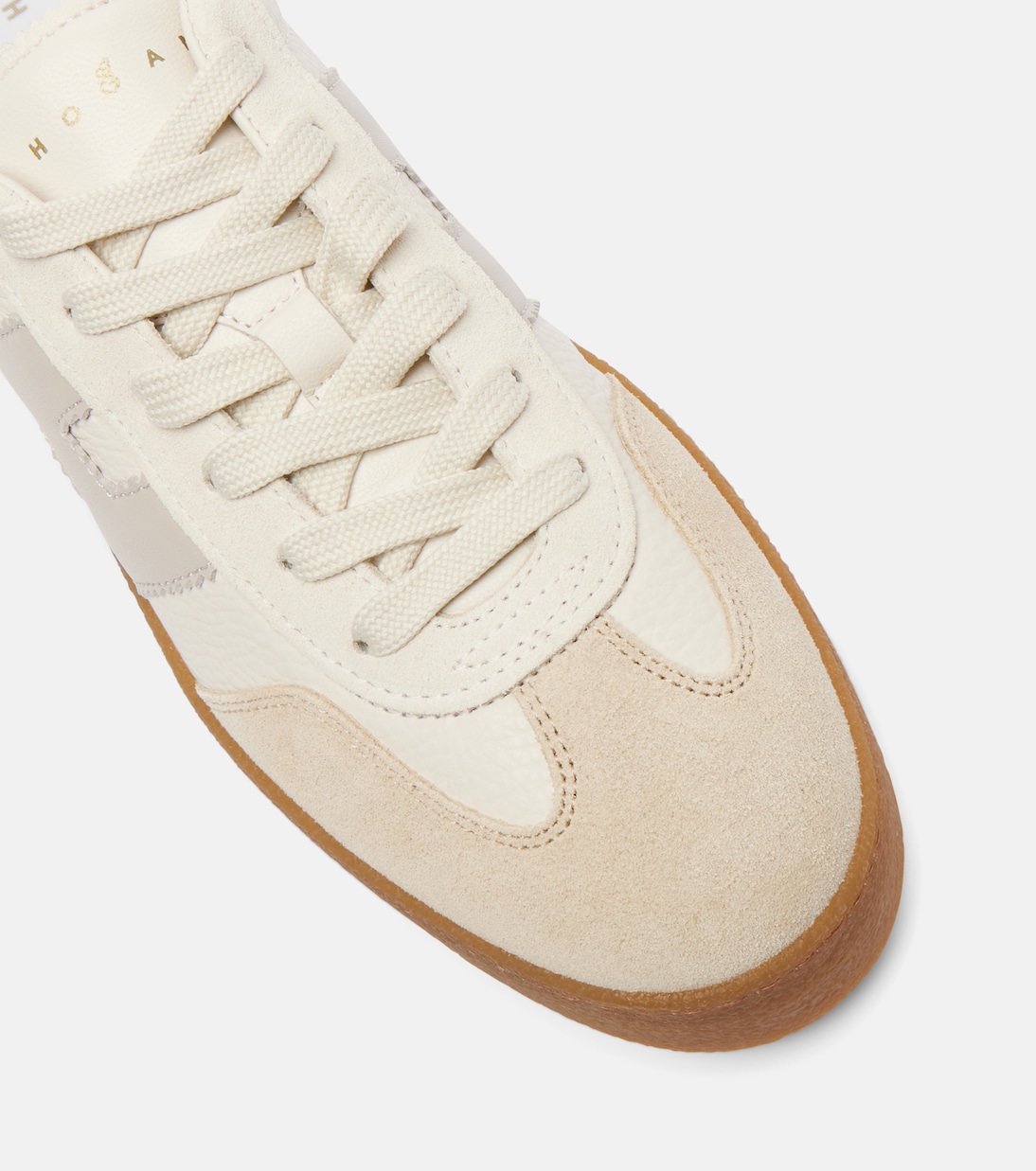 H698 suede-trimmed leather sneakers | Hogan