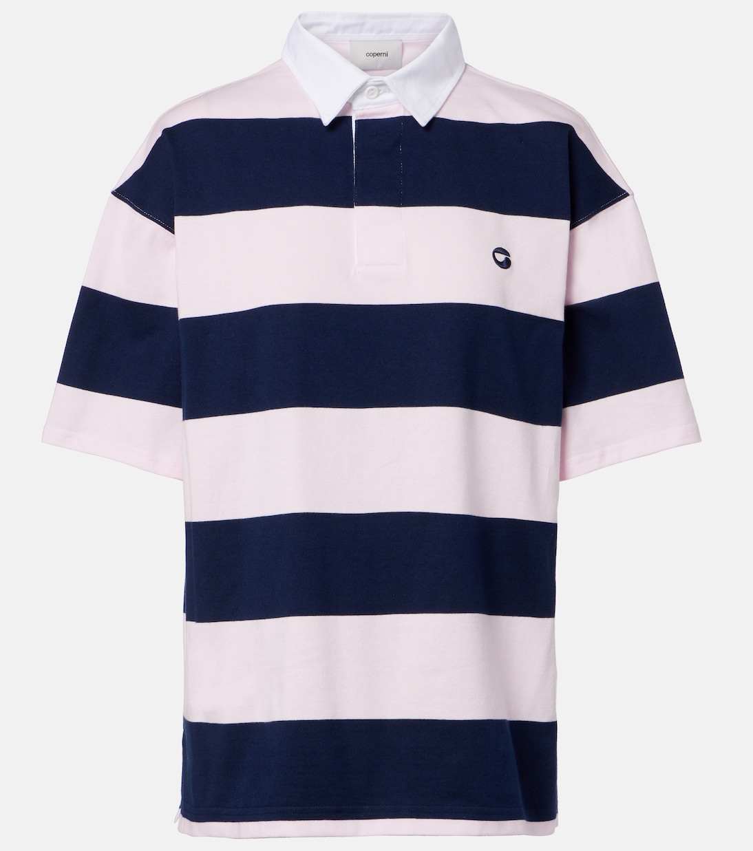 Striped cotton polo shirt | Coperni