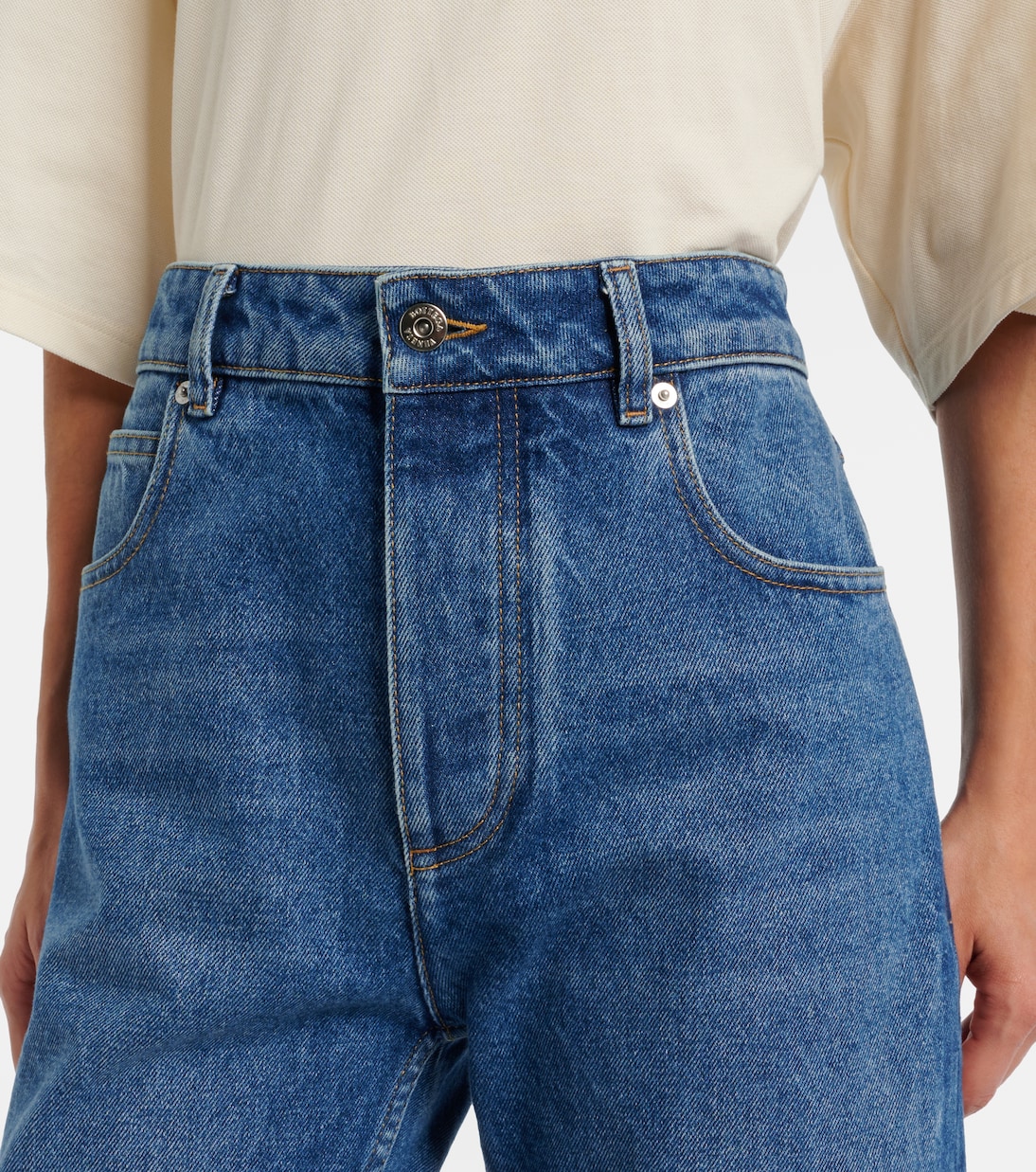 High-Rise Straight Jeans | Bottega Veneta