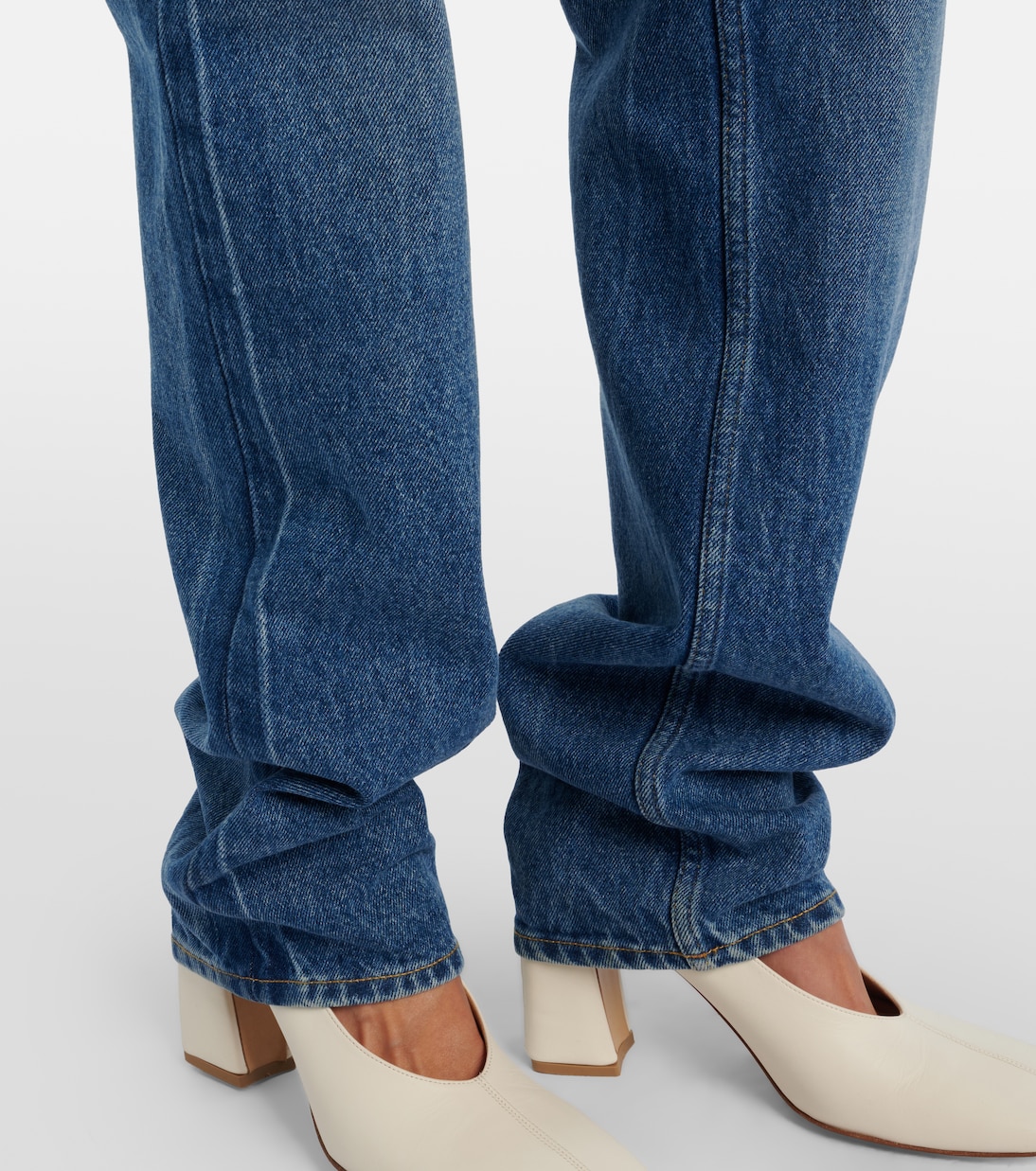 High-Rise Straight Jeans | Bottega Veneta