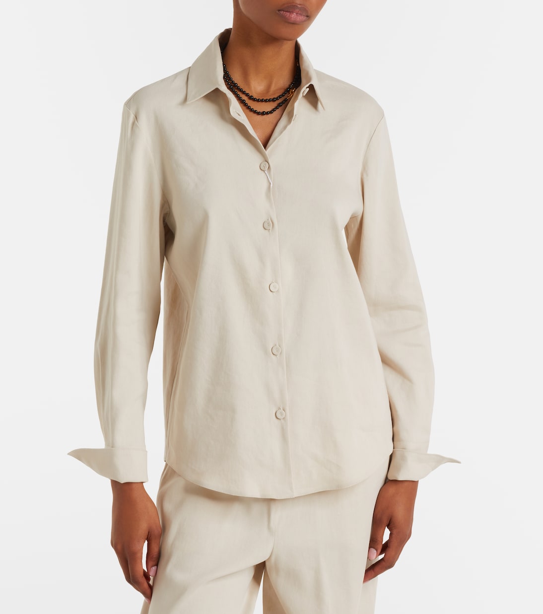 Badesse linen-blend shirt | Max Mara