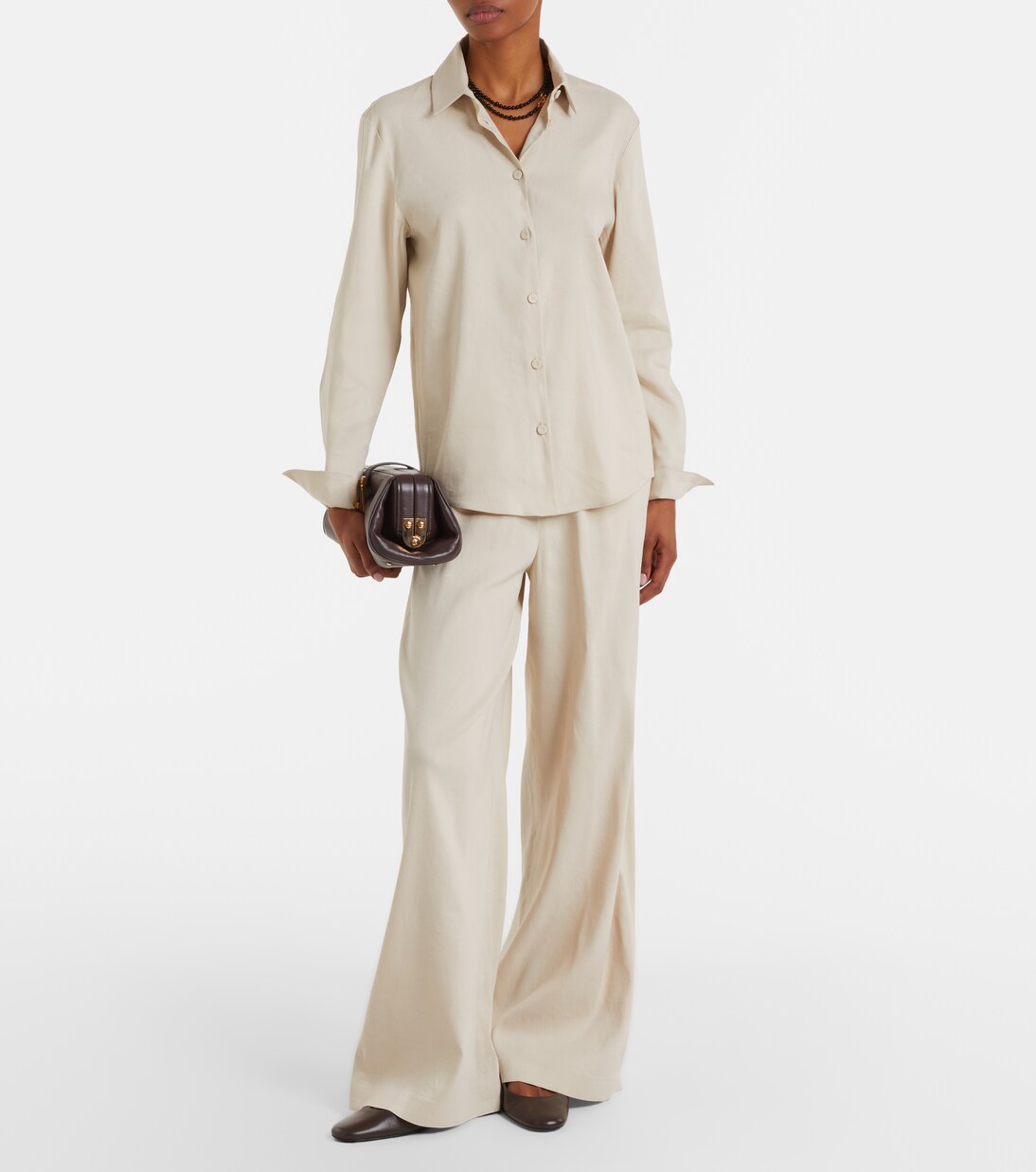 Badesse linen-blend shirt | Max Mara