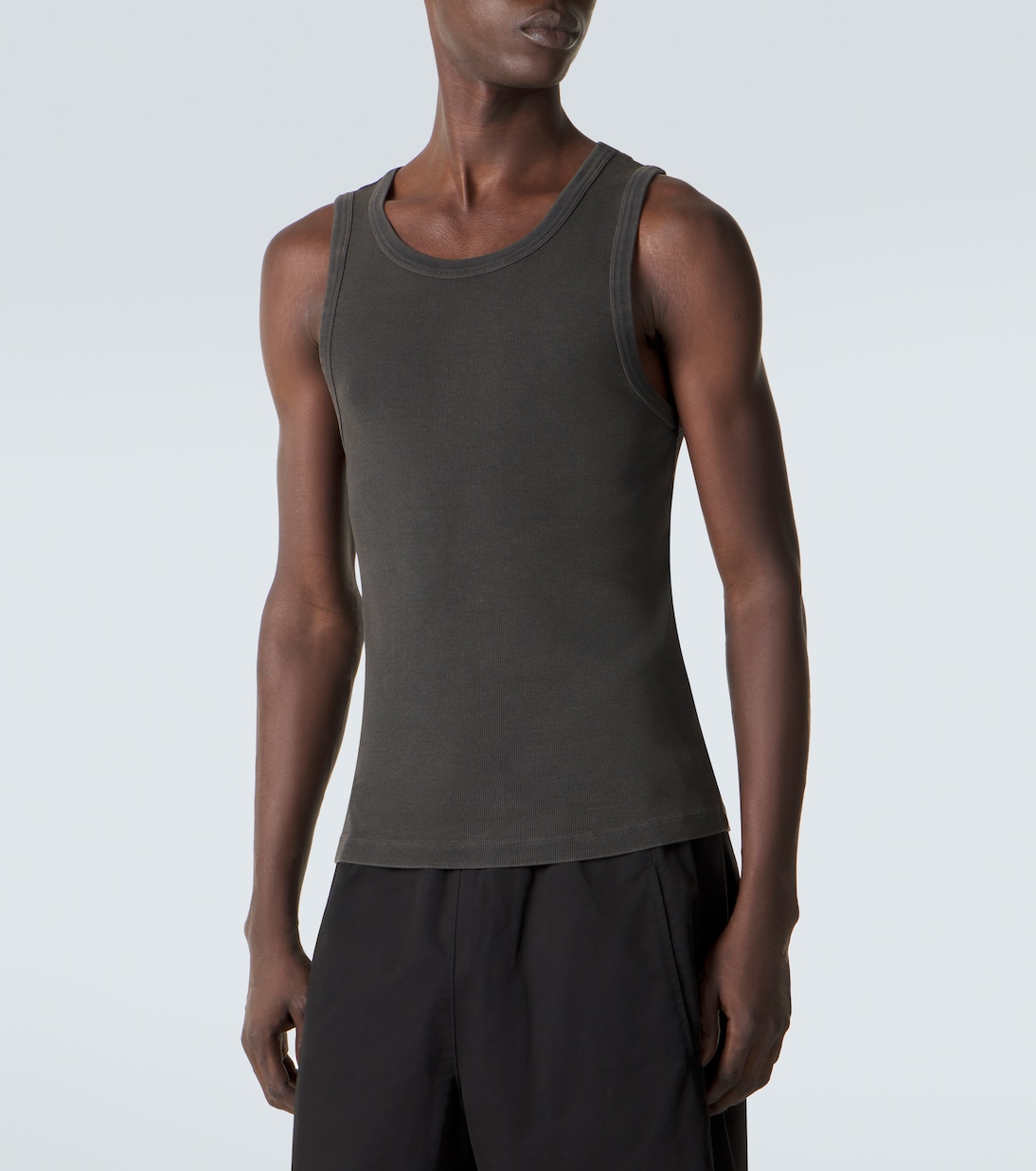 Cotton-blend fleece tank top | Entire Studios
