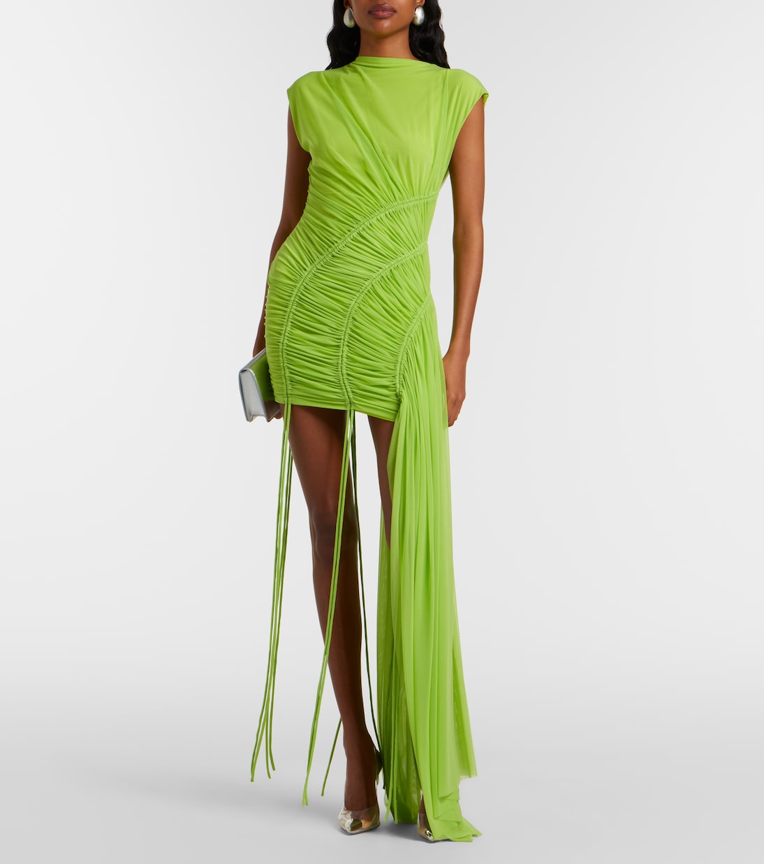 Abito corto arricciato | David Koma