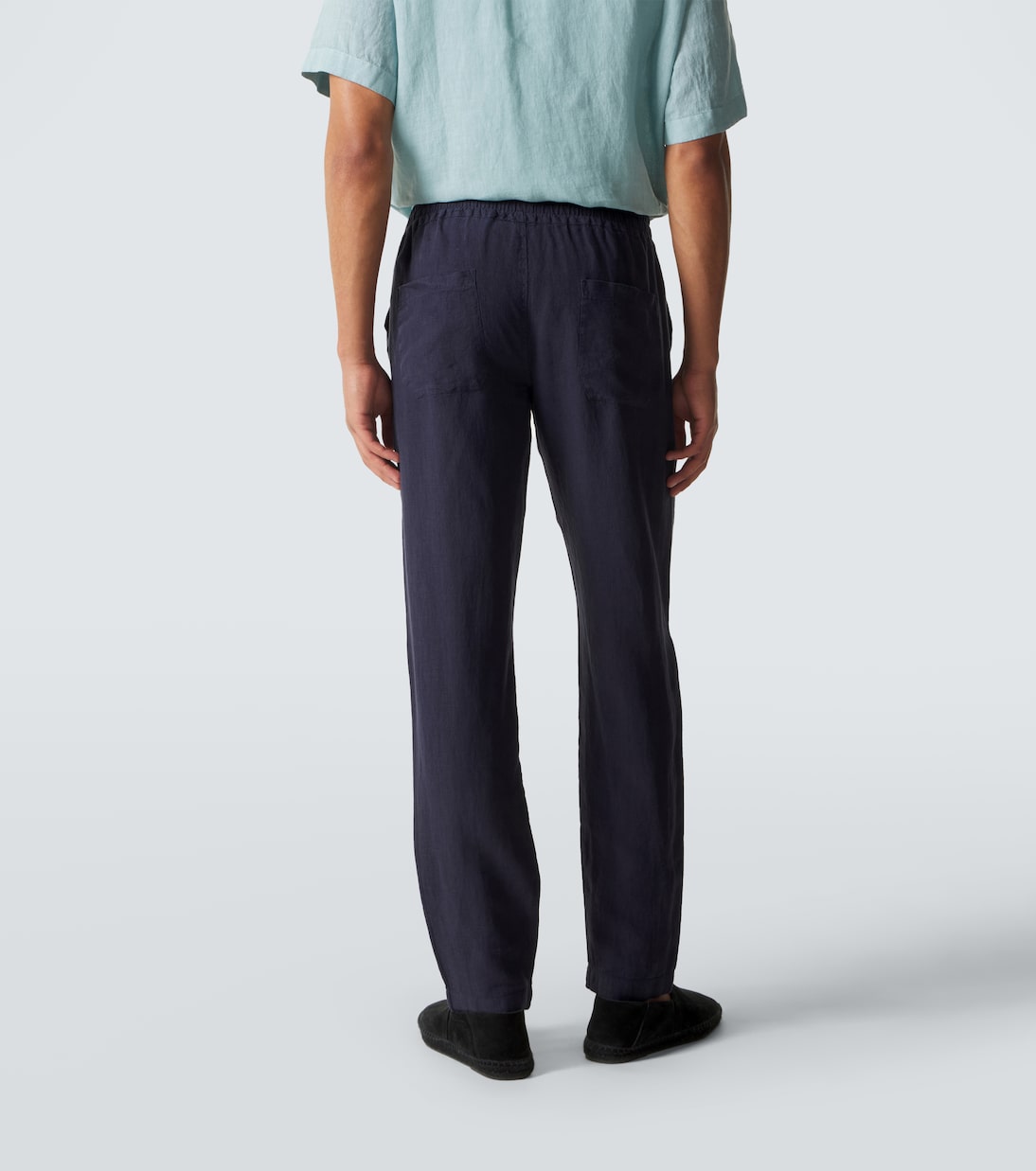 Linen straight pants | Thom Sweeney