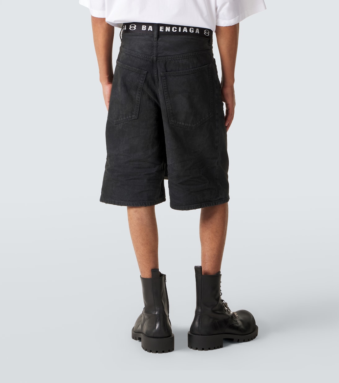Bermudas Unity de denim con cinturón | Balenciaga