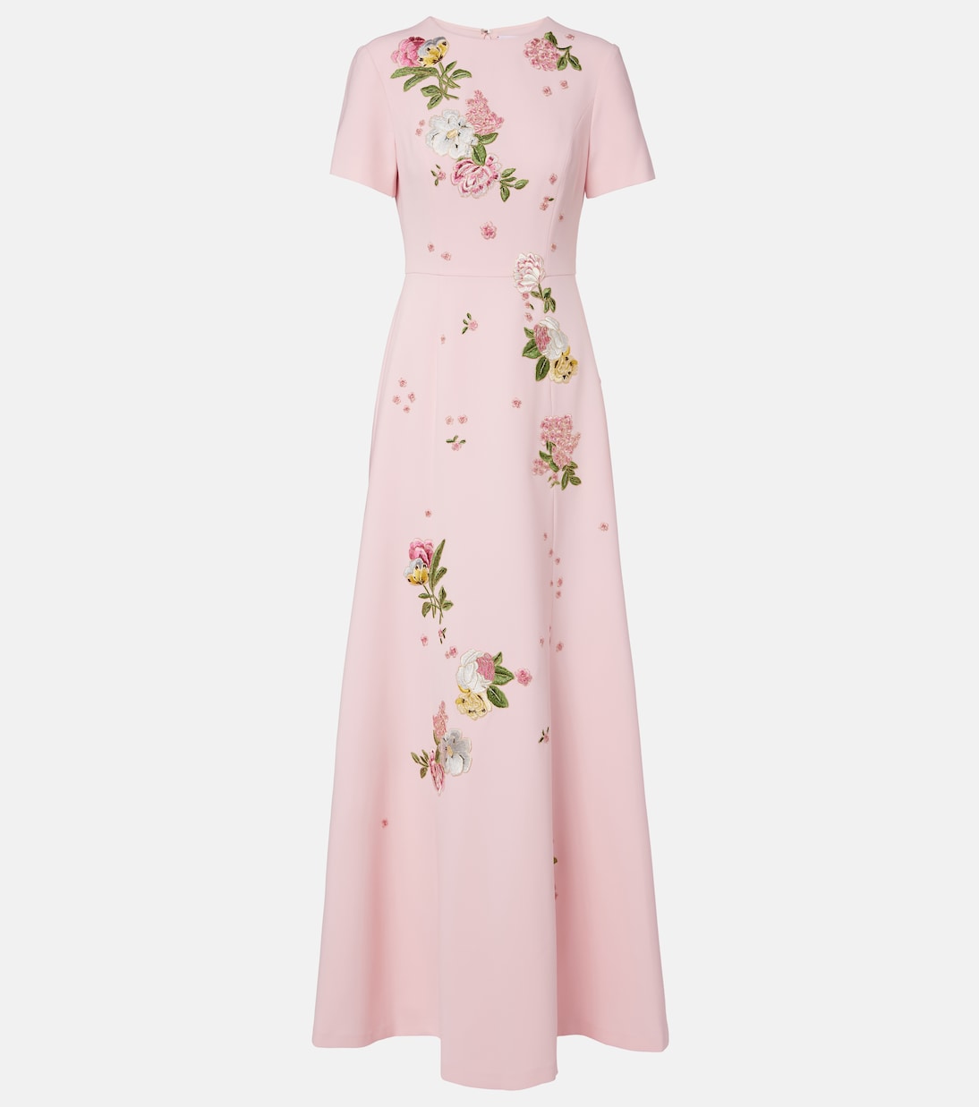 Floral embroidered crêpe gown | Carolina Herrera