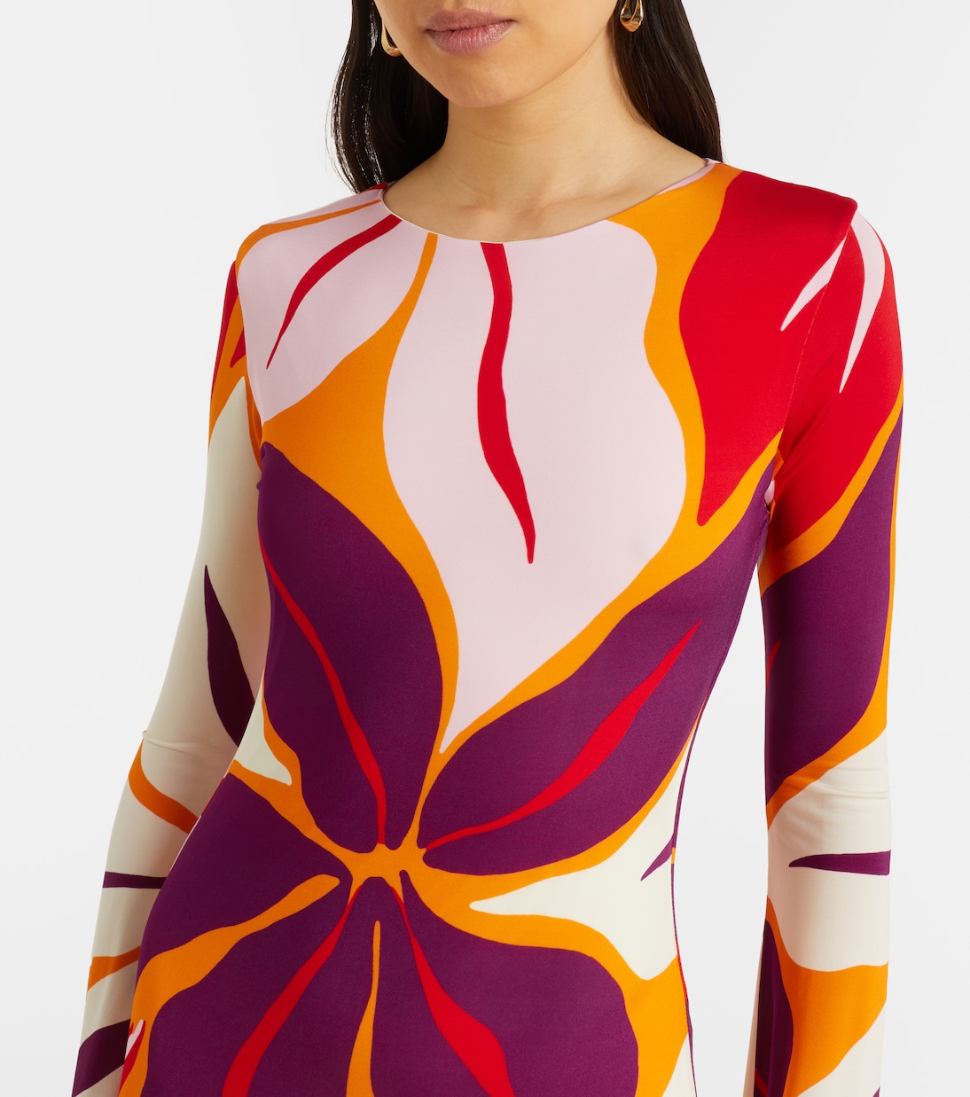 Amay floral jersey maxi dress | Cala de la Cruz