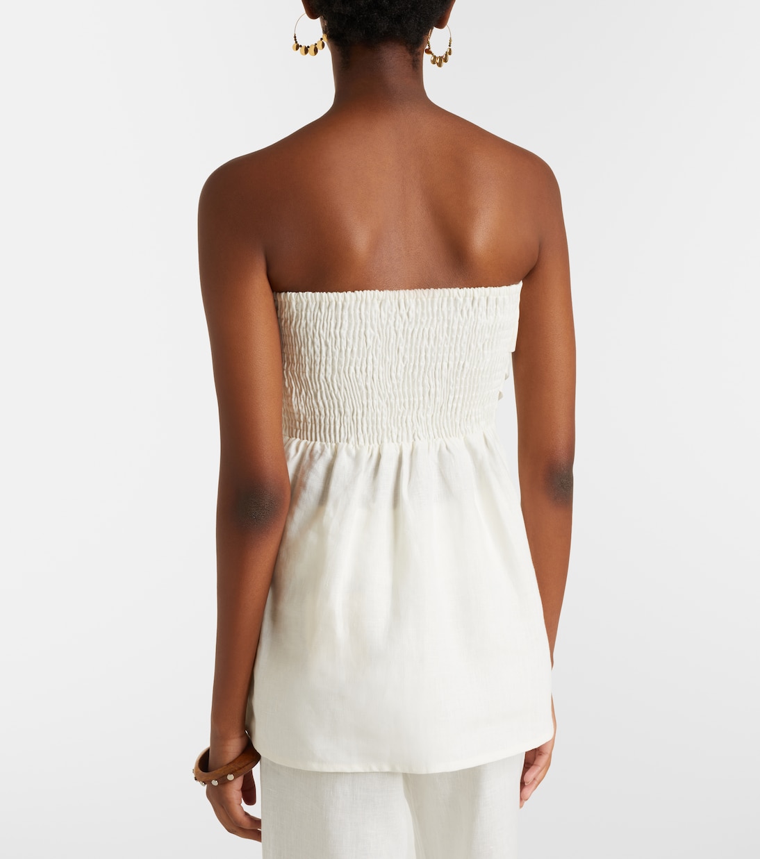 Boe 스트랩리스 리넨 탑 | Faithfull
