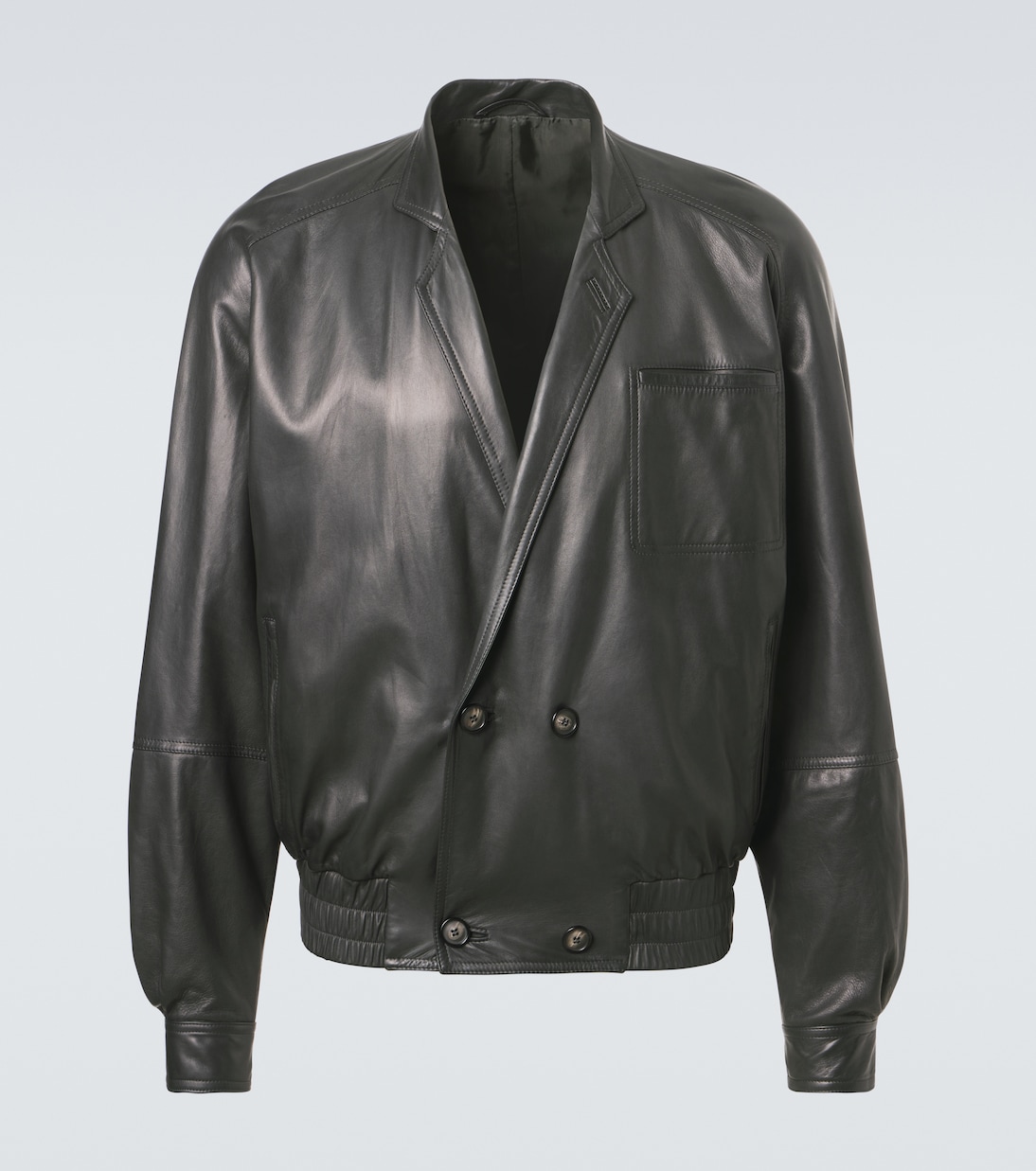 Leather bomber jacket | Giorgio Armani