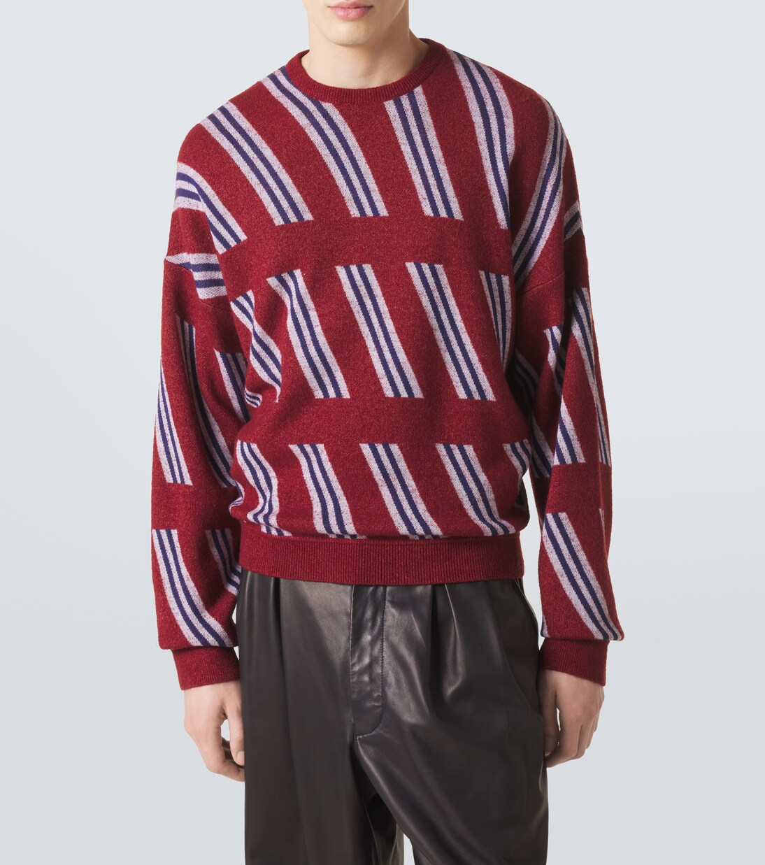 Striped wool, cashmere, and silk sweater | Giorgio Armani