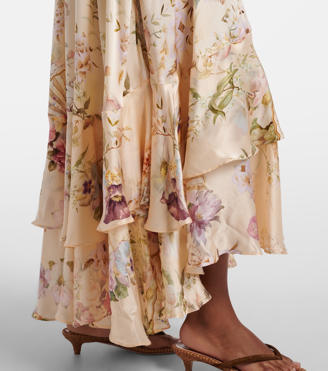 Embellished printed silk maxi dress | Camilla