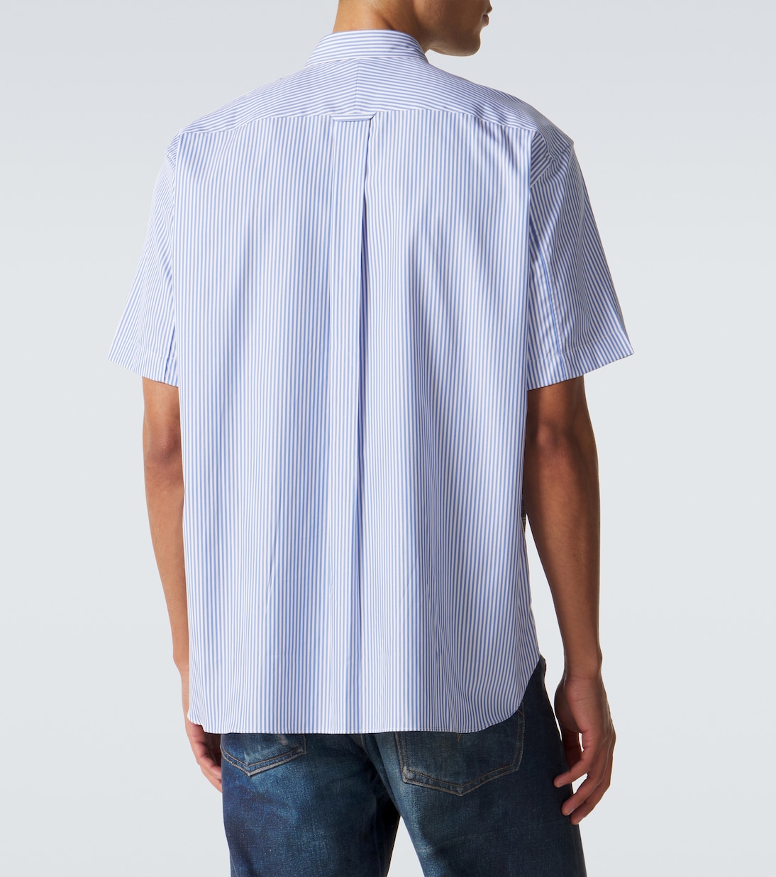 Patchwork striped cotton shirt | Junya Watanabe