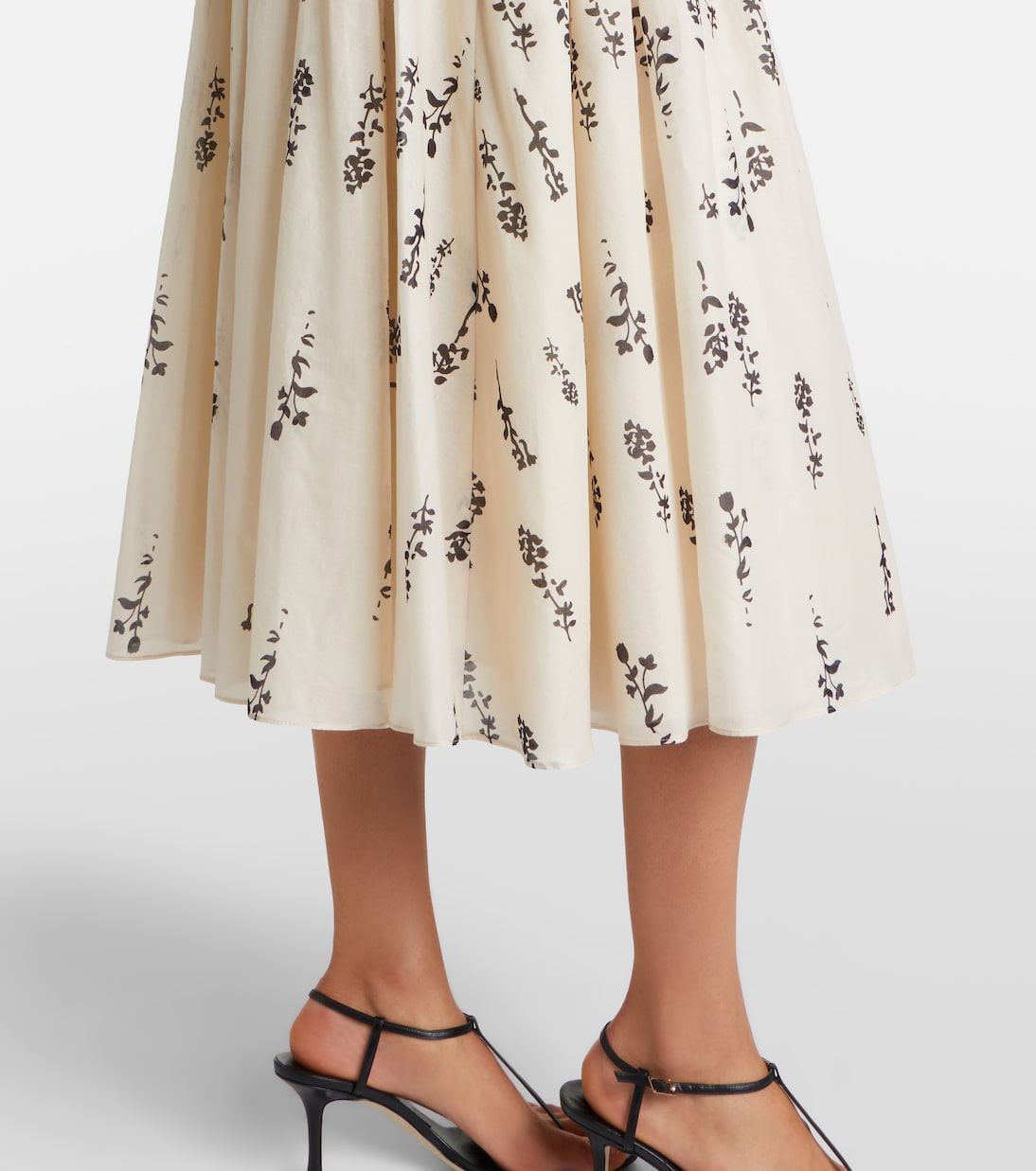 Embellished floral cotton voile midi dress | 'S Max Mara
