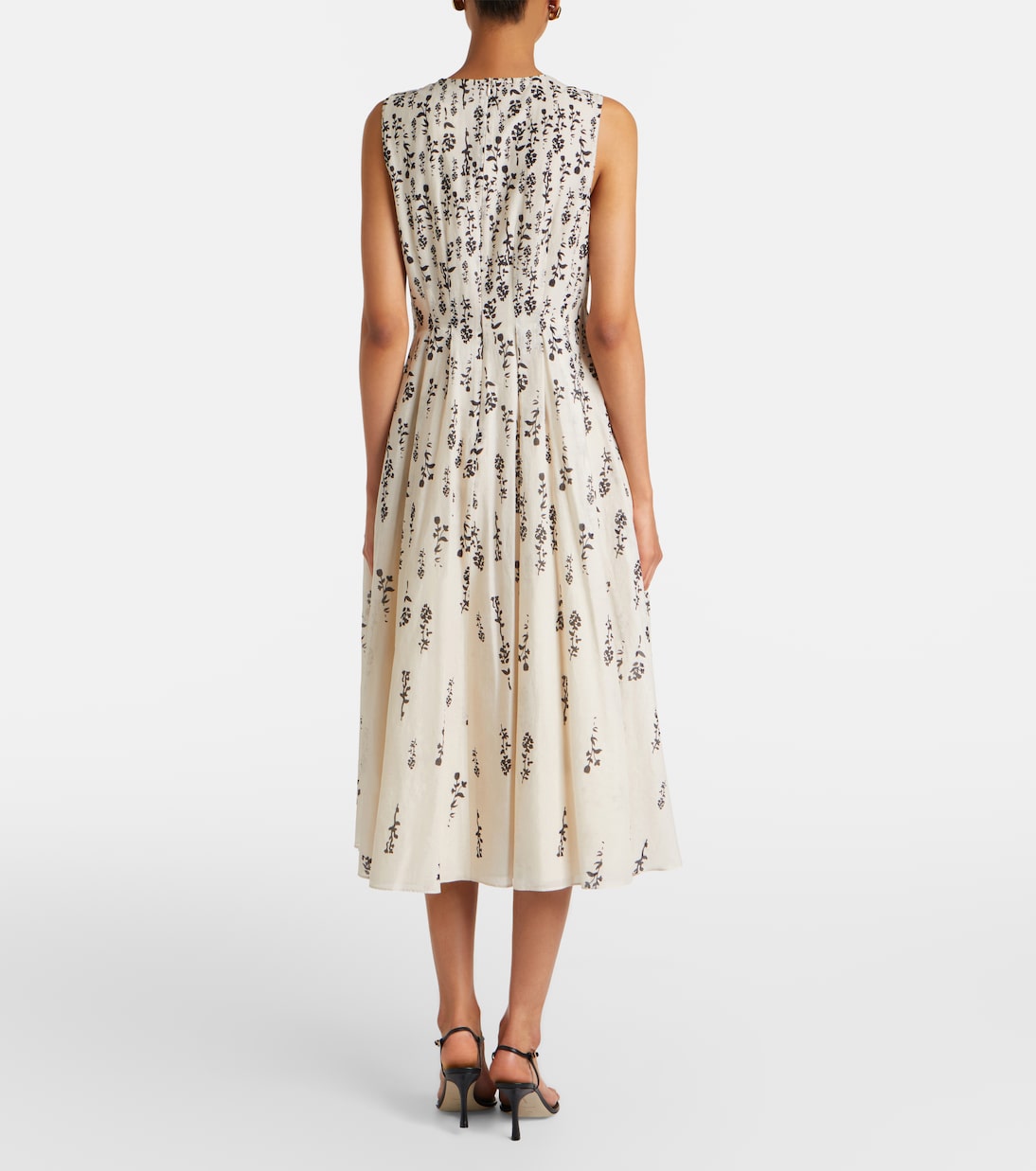 Embellished floral cotton voile midi dress | 'S Max Mara