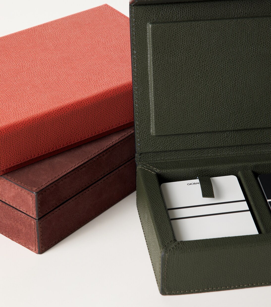 Parma leather playing cards holder  | Giobagnara