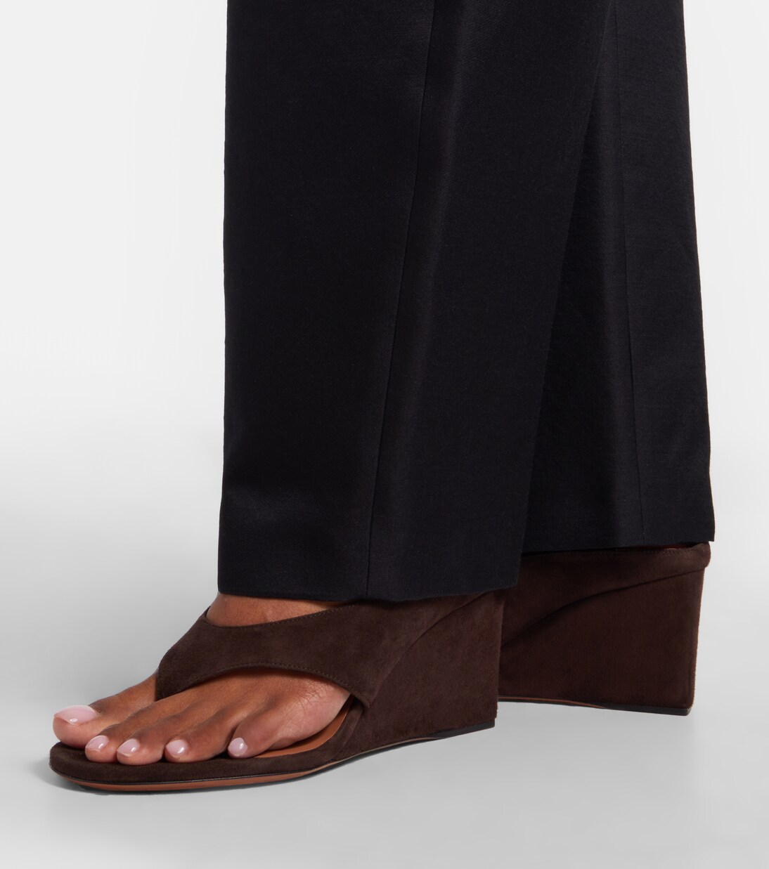 Cube suede wedge sandals | Alaïa