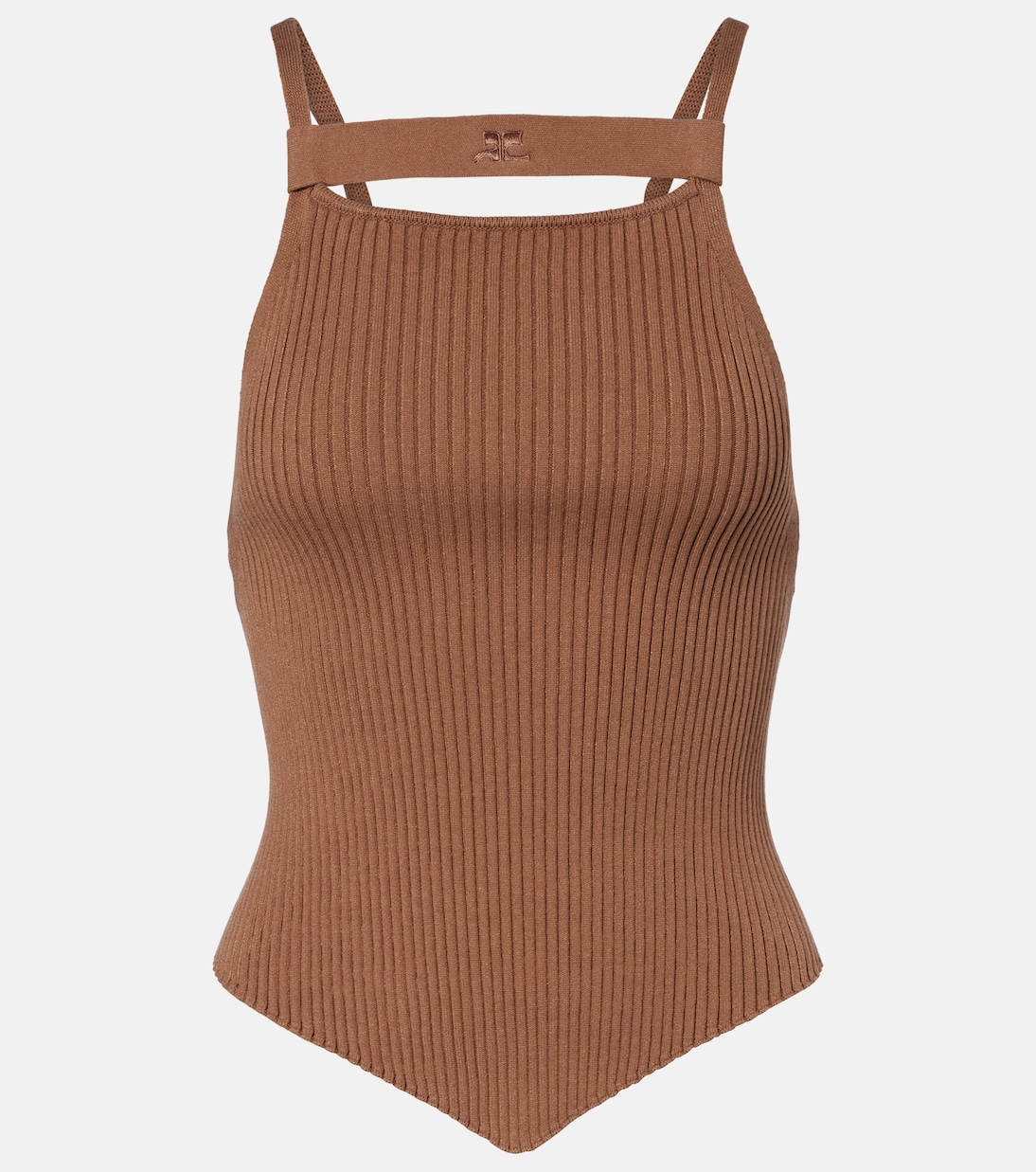 Ribbed-knit tank top | Courrèges