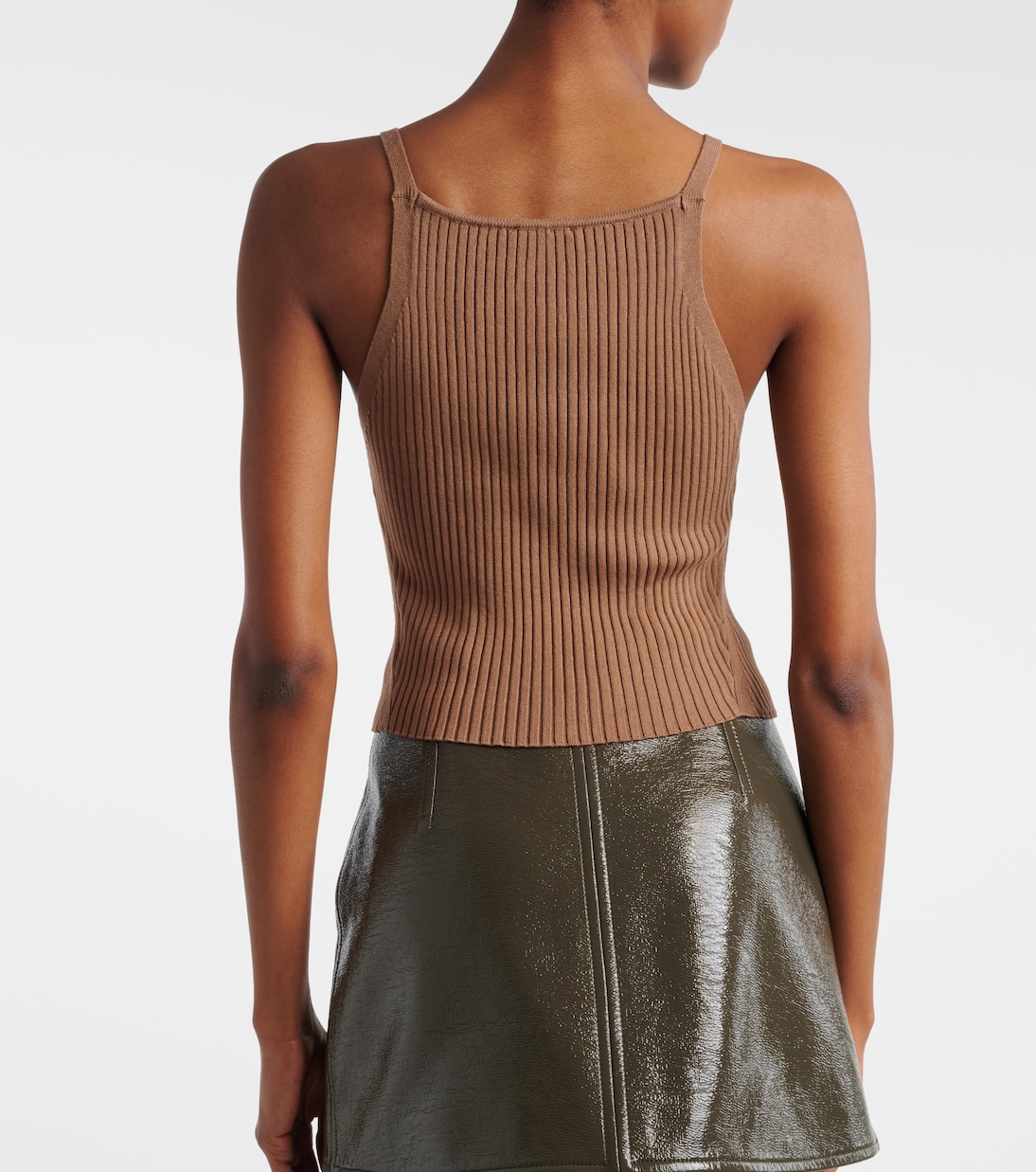 Ribbed-knit tank top | Courrèges