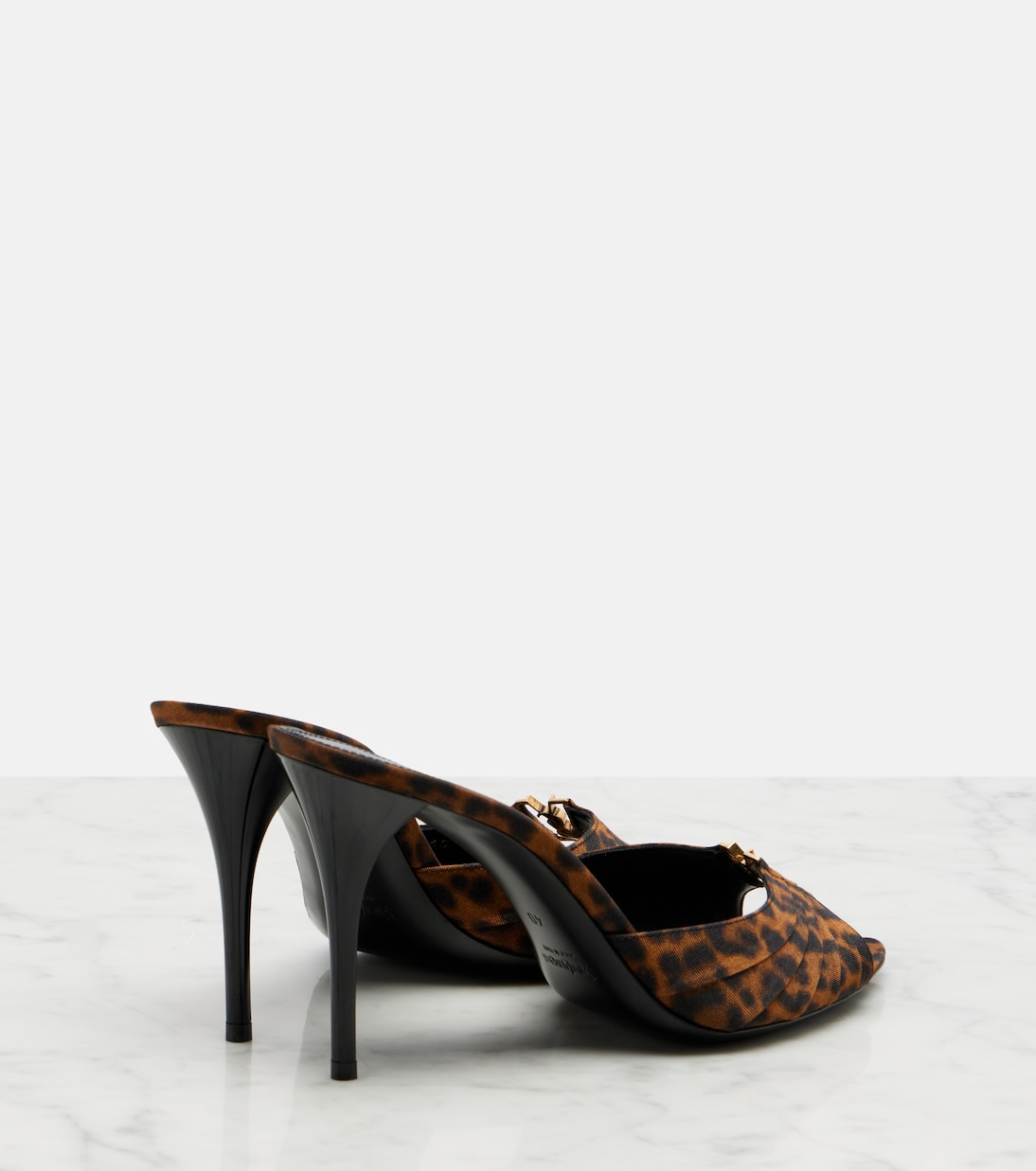 Babylone Cassandre grosgrain mules | Saint Laurent