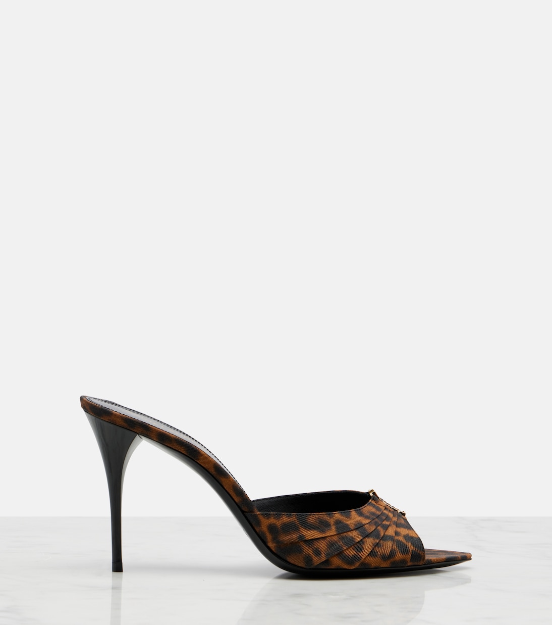 Babylone Cassandre grosgrain mules | Saint Laurent