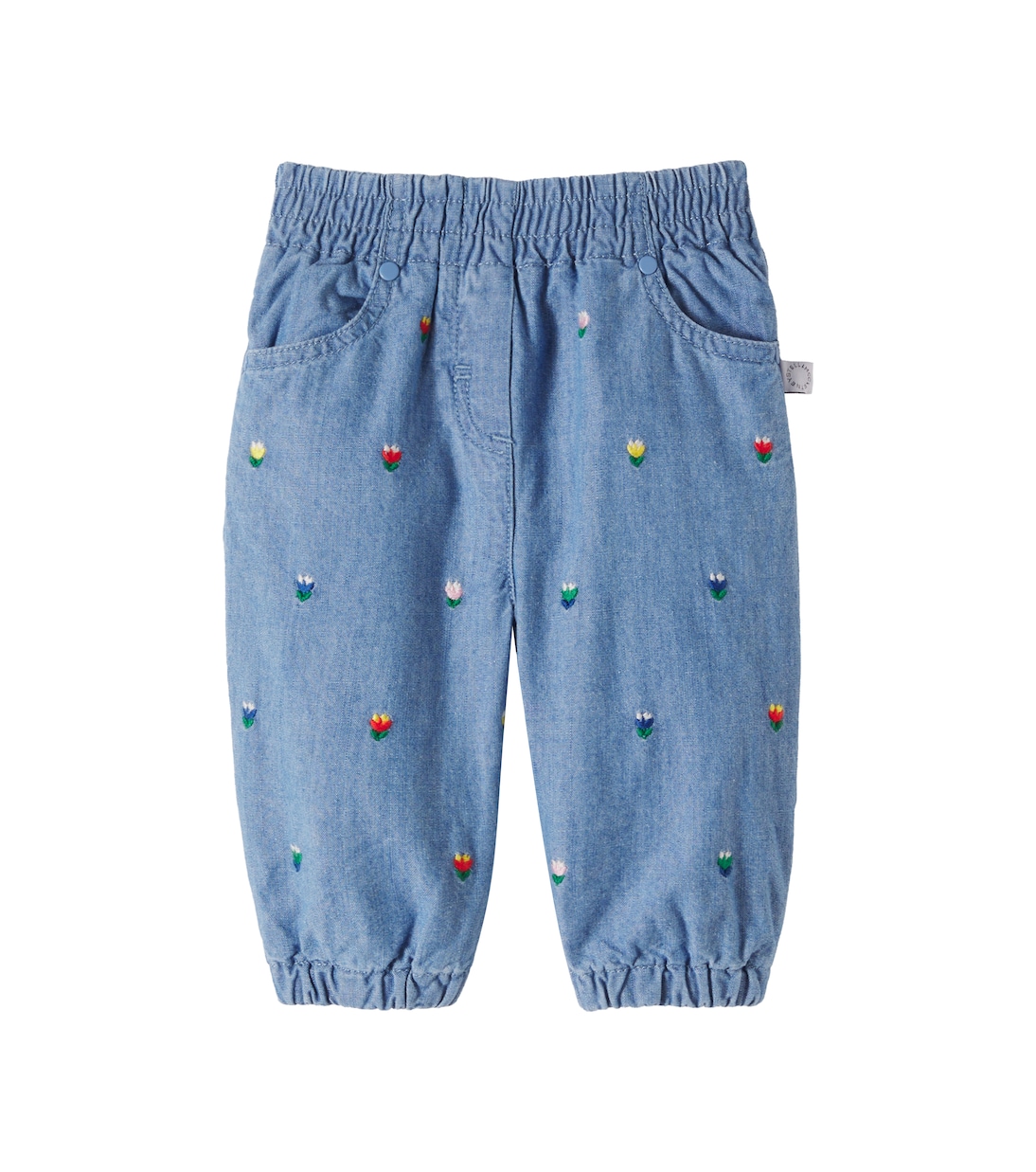 Baby – Pantaloni in chambray con ricamo | Stella McCartney Kids