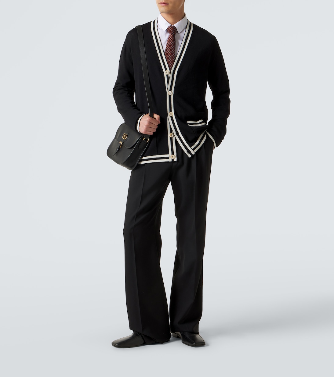 VLogo virgin wool cardigan  | Valentino