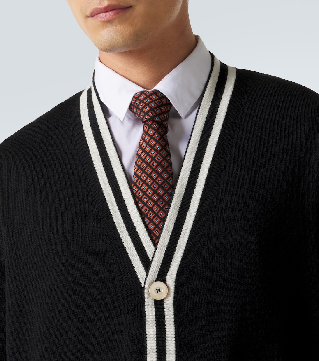 VLogo virgin wool cardigan  | Valentino