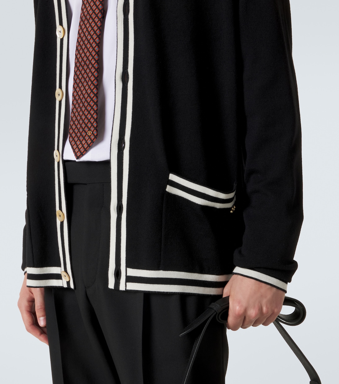 VLogo virgin wool cardigan  | Valentino