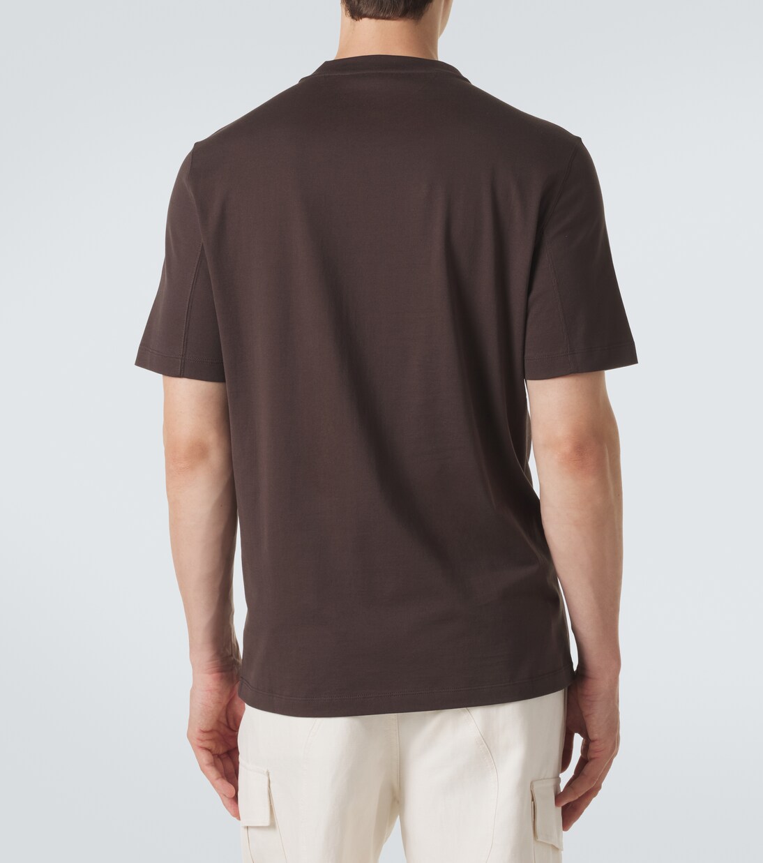 Logo cotton jersey T-shirt | Brunello Cucinelli